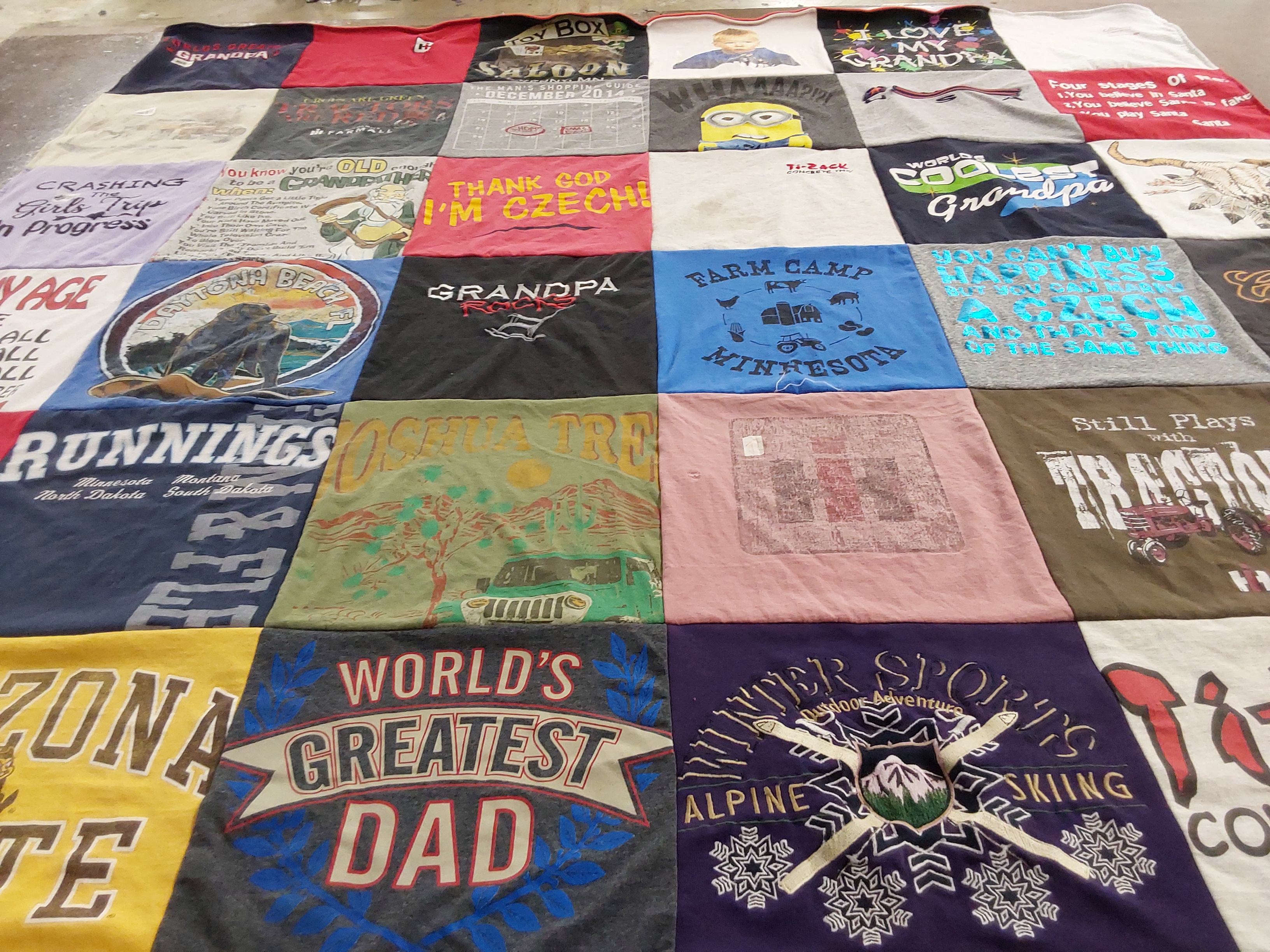 T-shirt quilt from arizona state university by Susie from MN