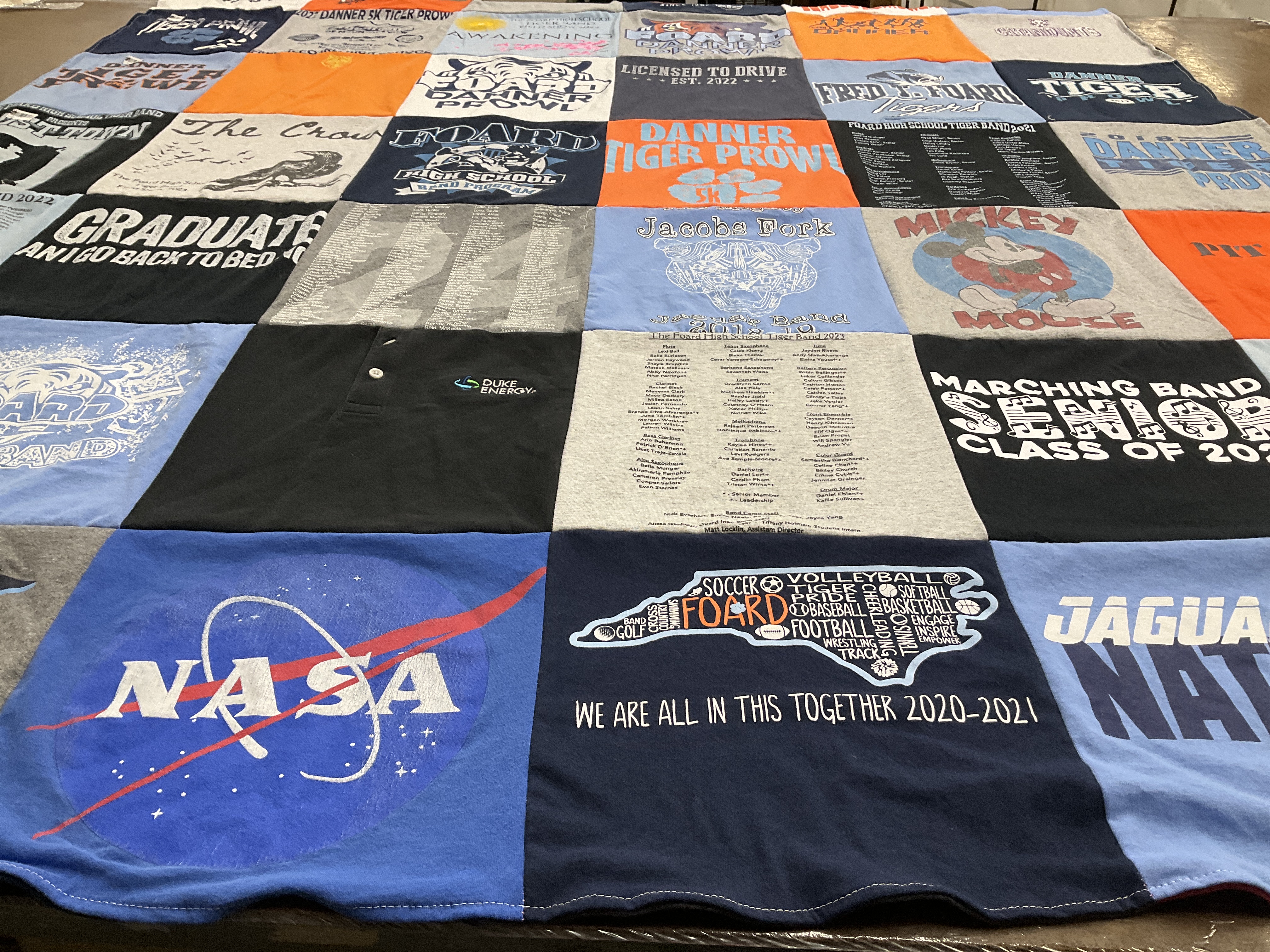 T-shirt quilt featuring atlanta braves by Fonda from NC