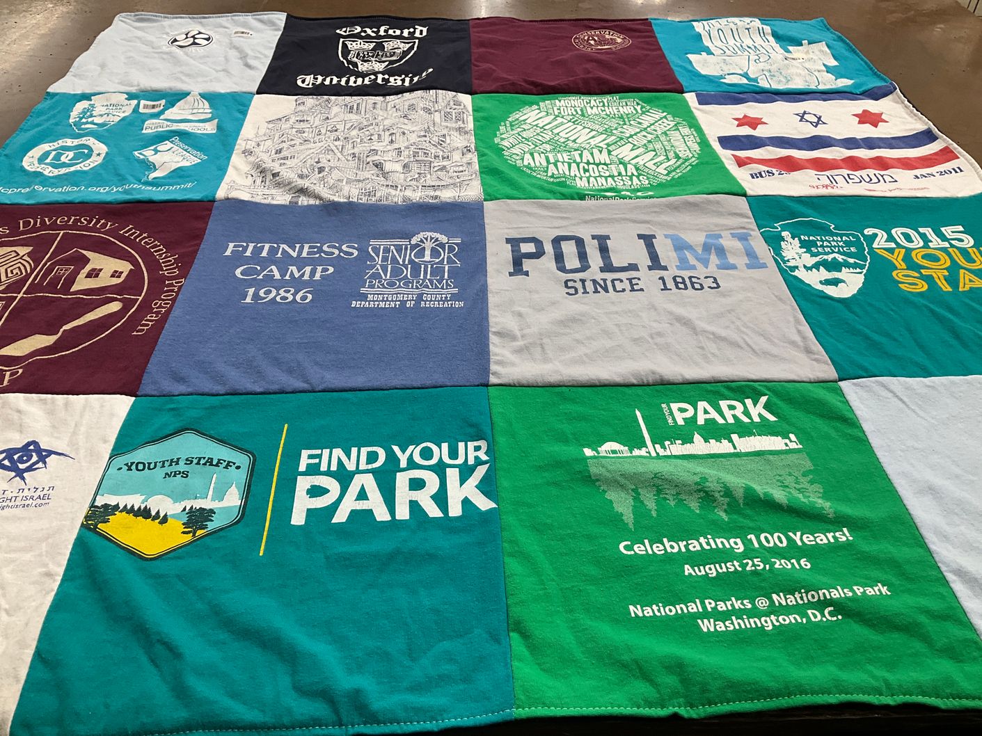 T-shirt quilt from oxford university by Paloma from MD