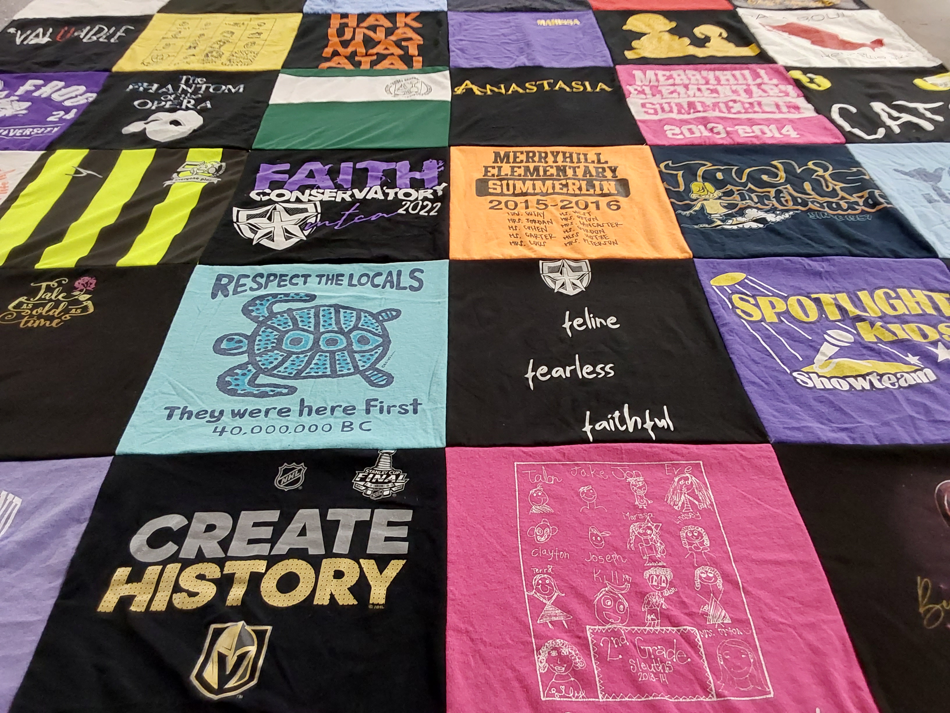T-shirt quilt featuring vegas golden knights by carolyn from NV