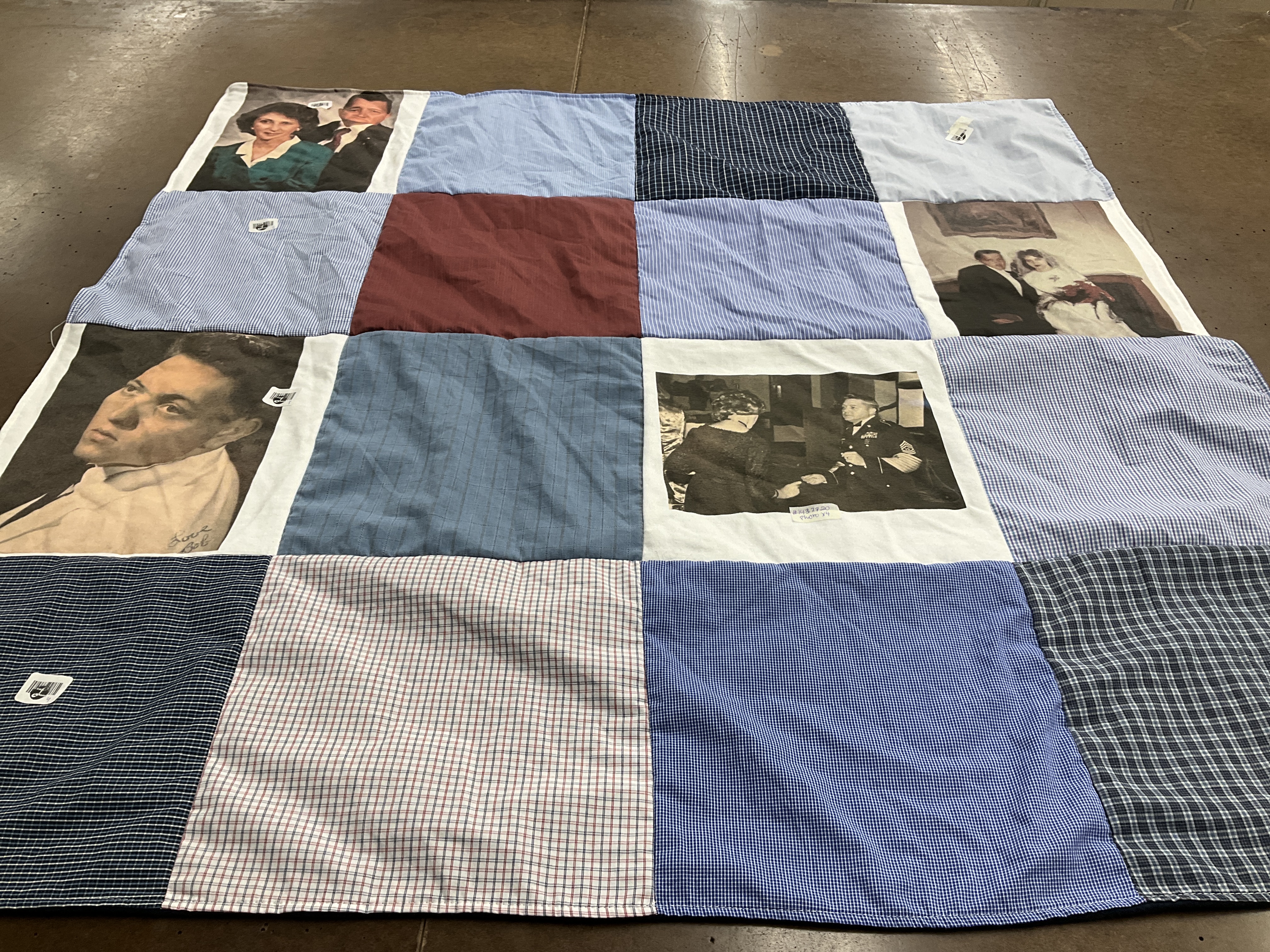 T-shirt quilt with photography, art themes by Kay from NC