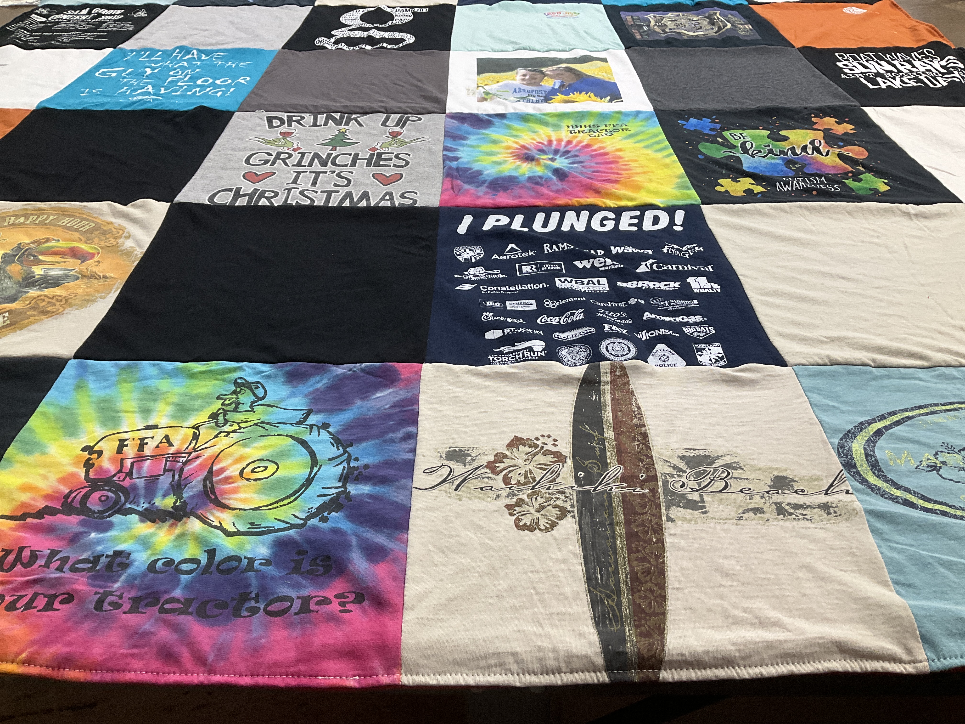T-shirt quilt from university of arkansas by Jillian from MD