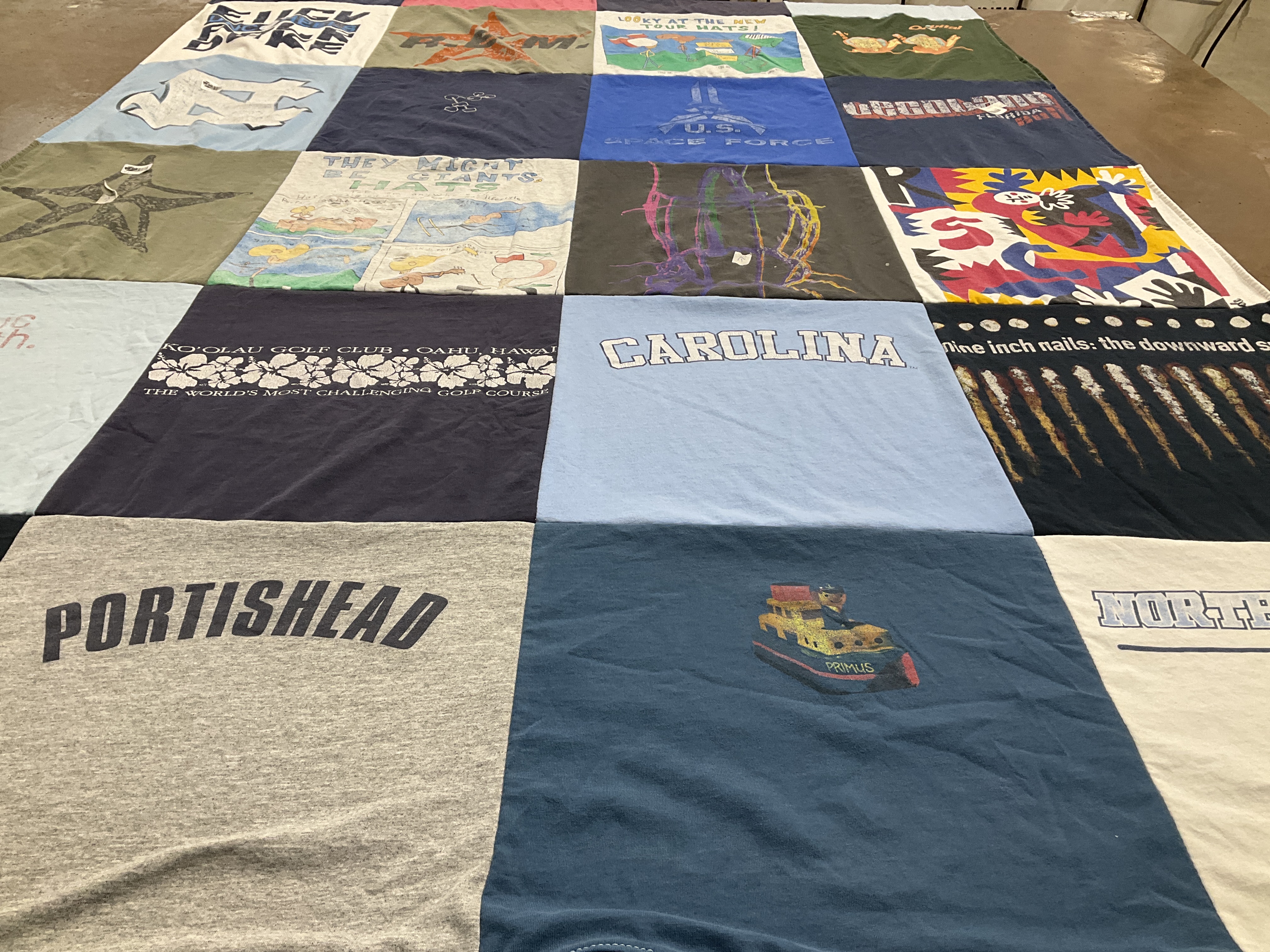 T-shirt quilt from university of north carolina by Stephen from NC