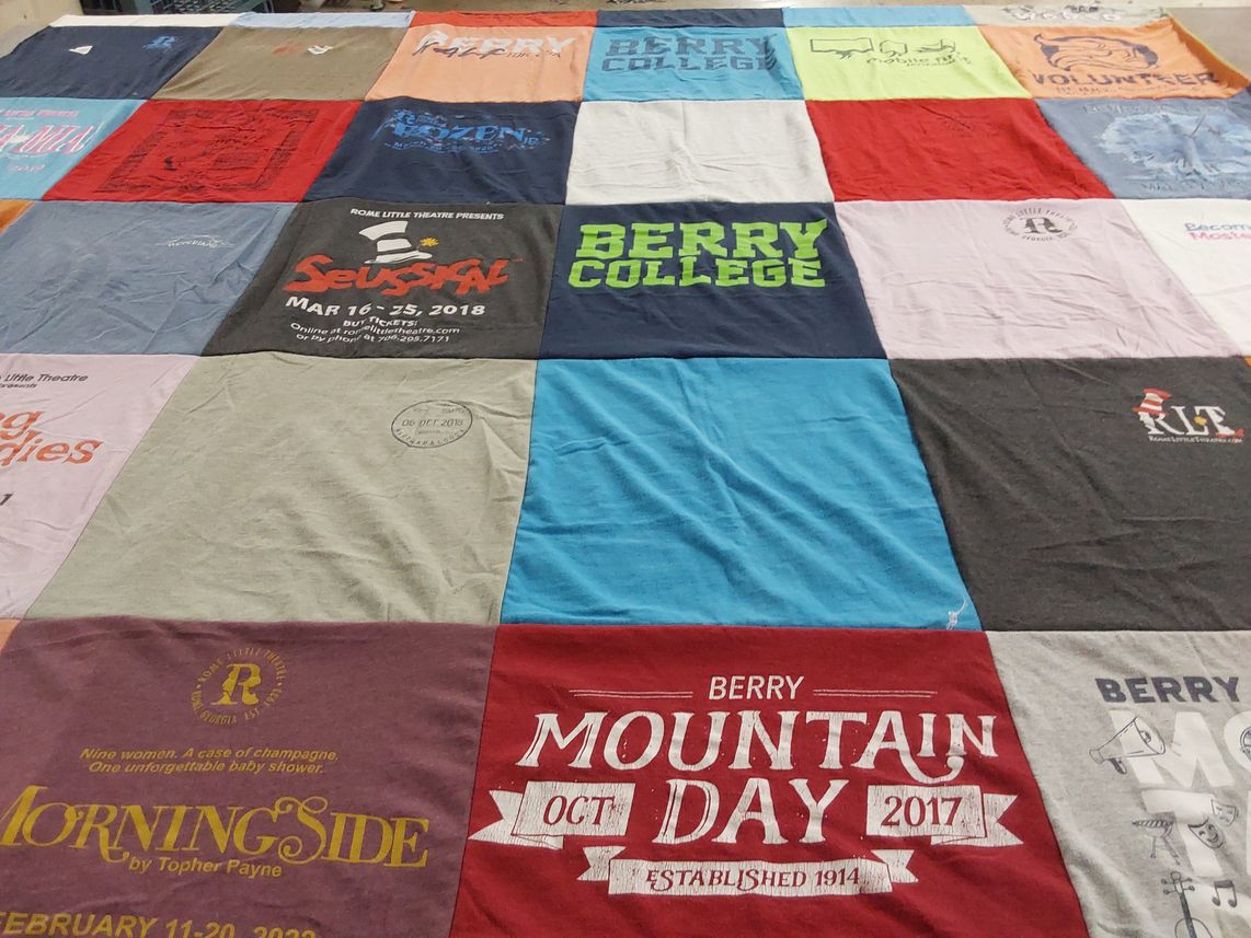 T-shirt quilt from berry college by Katie from GA