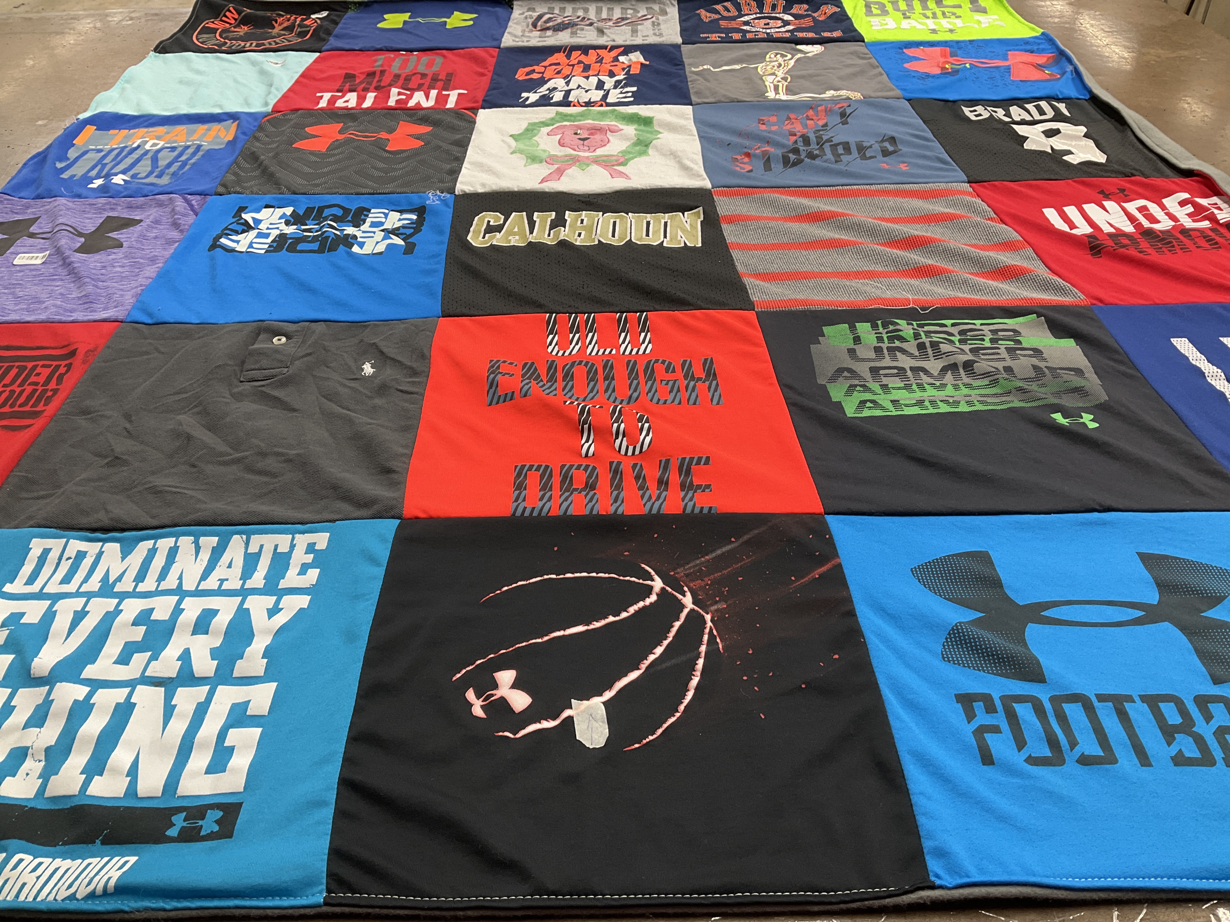 T-shirt quilt from calhoun university by Season from GA