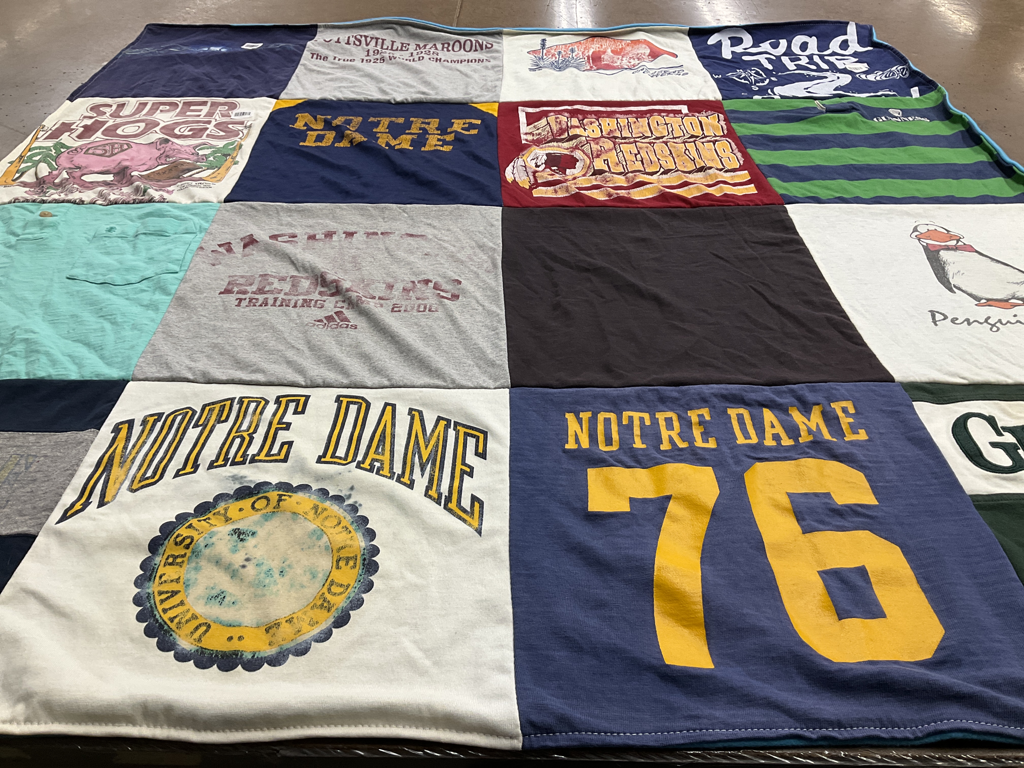 T-shirt quilt featuring washington redskins by Noelle from MD