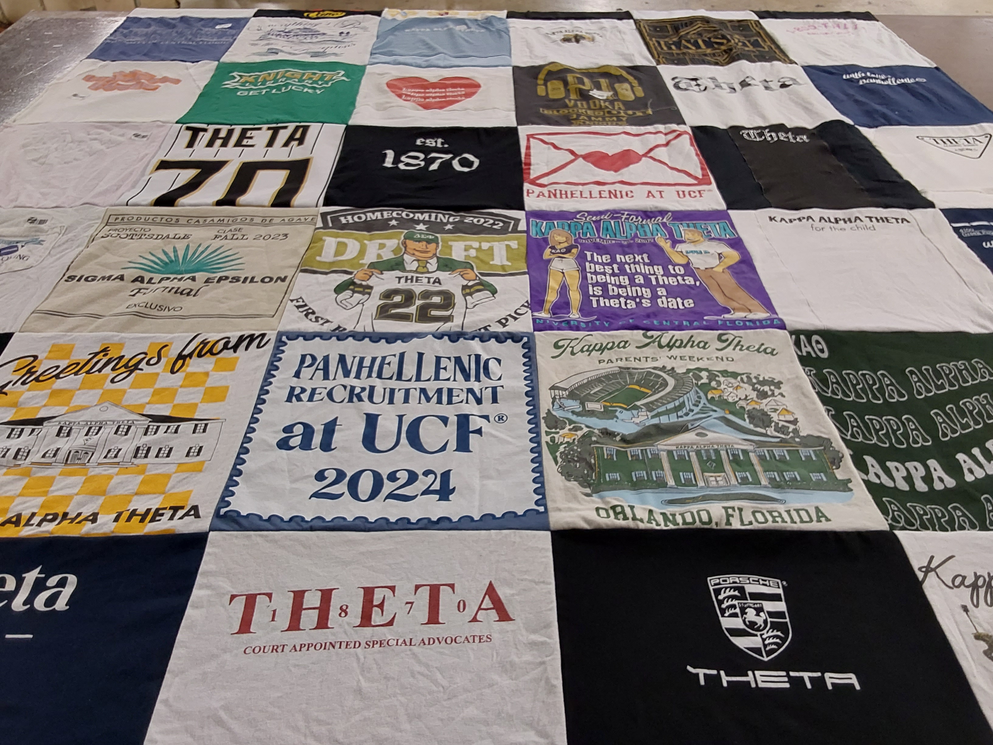 T-shirt quilt from university of central florida by Lili from FL