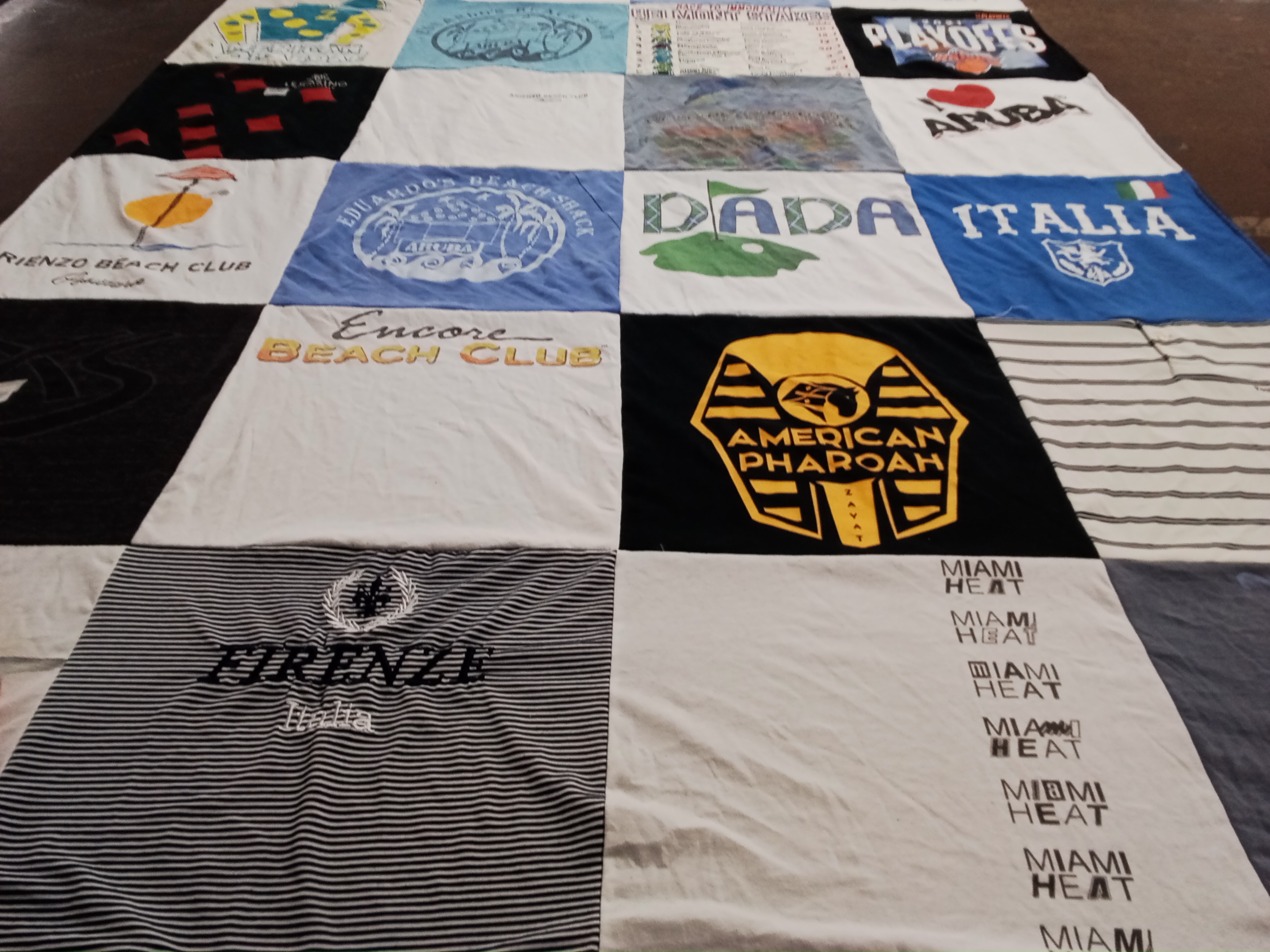 T-shirt quilt featuring miami heat by Jacqueline from NY