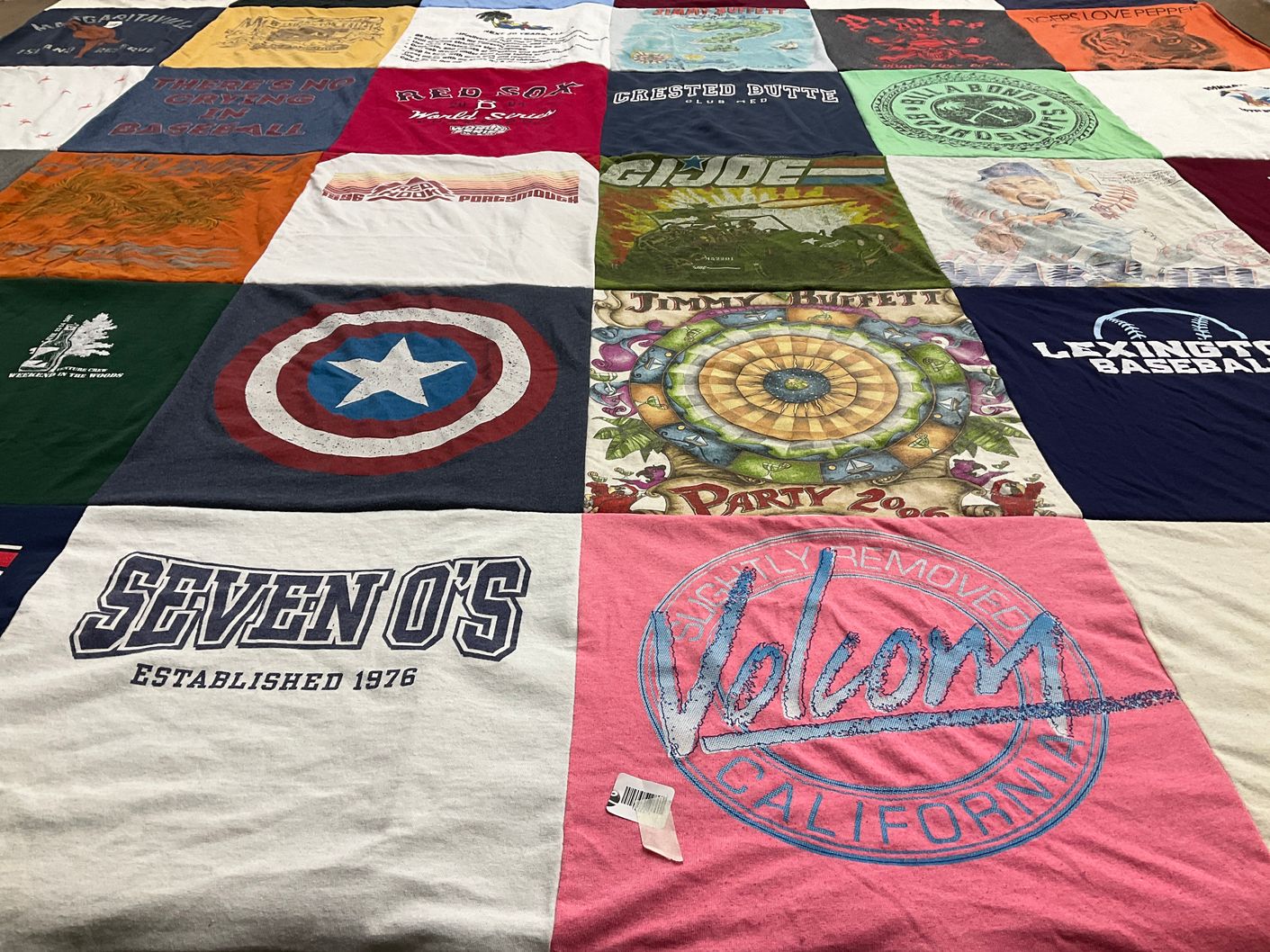 T-shirt quilt from lexington baseball by Michael from MA