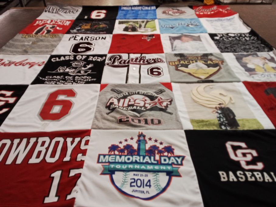 T-shirt quilt featuring cowboys by Rachel from MI