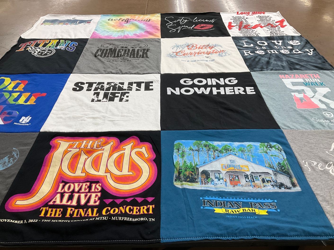 T-shirt quilt featuring tennessee titans by Stacey from TN