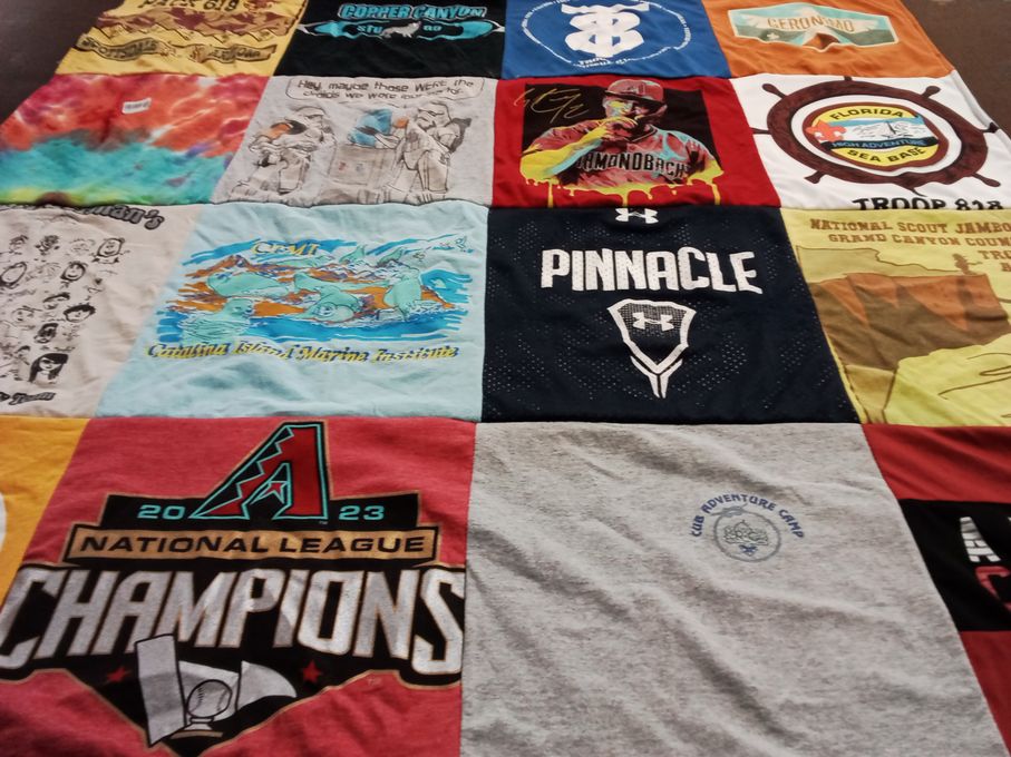 T-shirt quilt featuring arizona diamondbacks by Amanda from AZ