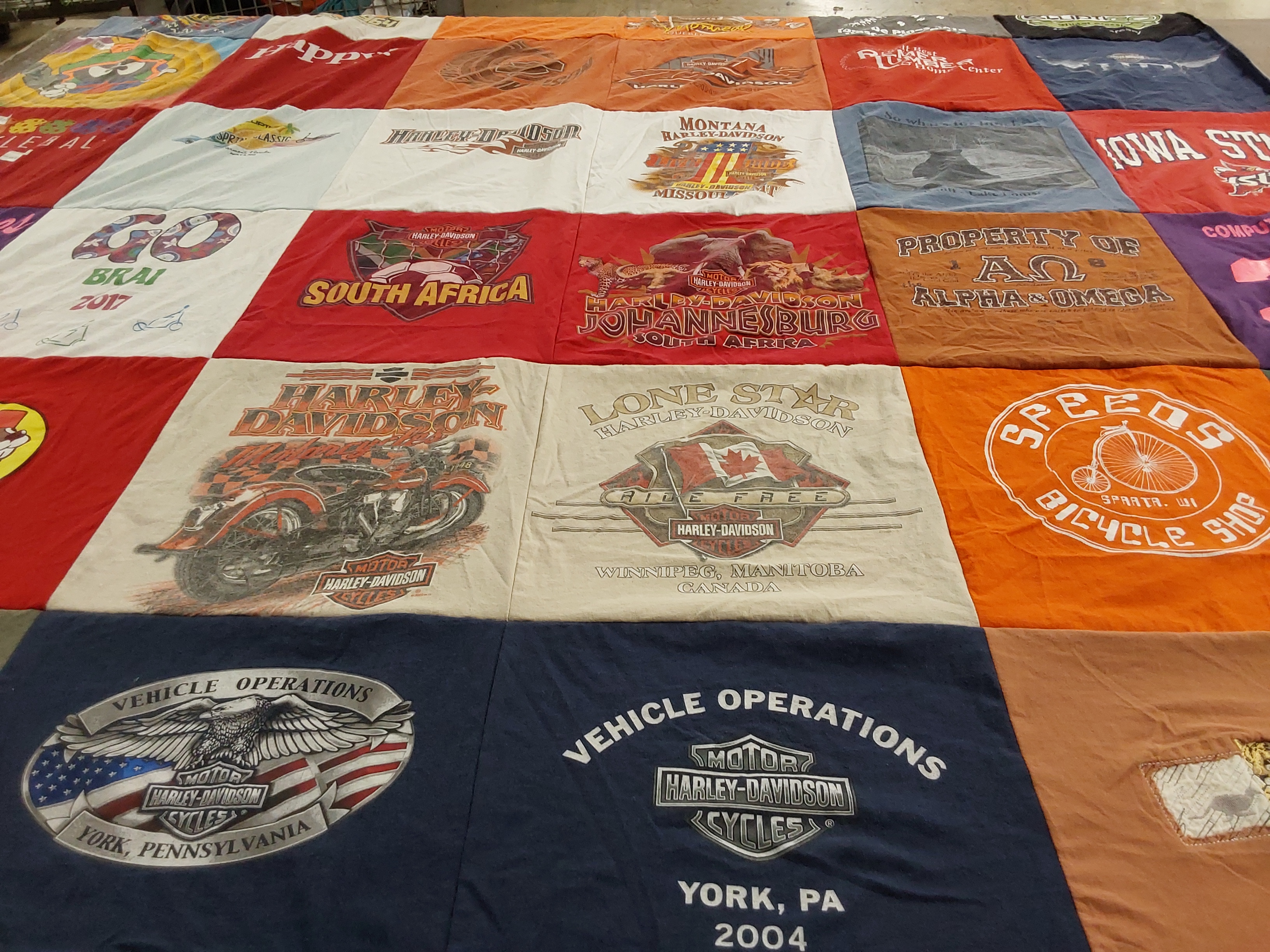 T-shirt quilt from iowa state university by Katie from MN