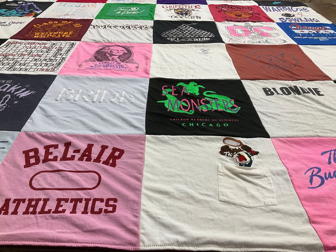 T-shirt quilt from bel-air athletics by Caryn from IL