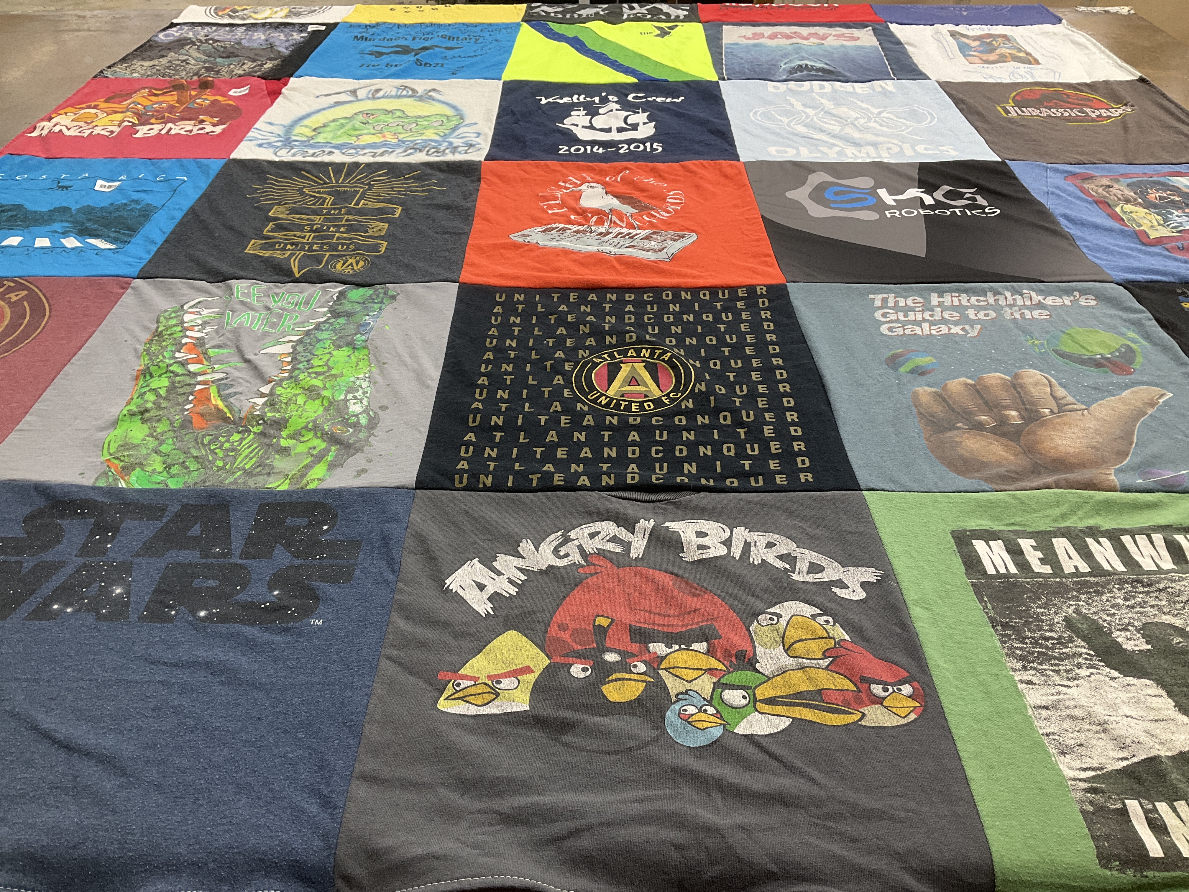 T-shirt quilt featuring atlanta united football club by Aaron from GA