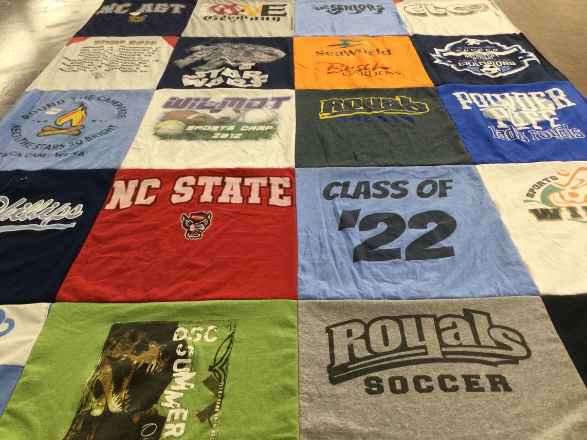 T-shirt quilt featuring royals soccer by Jamie from FL
