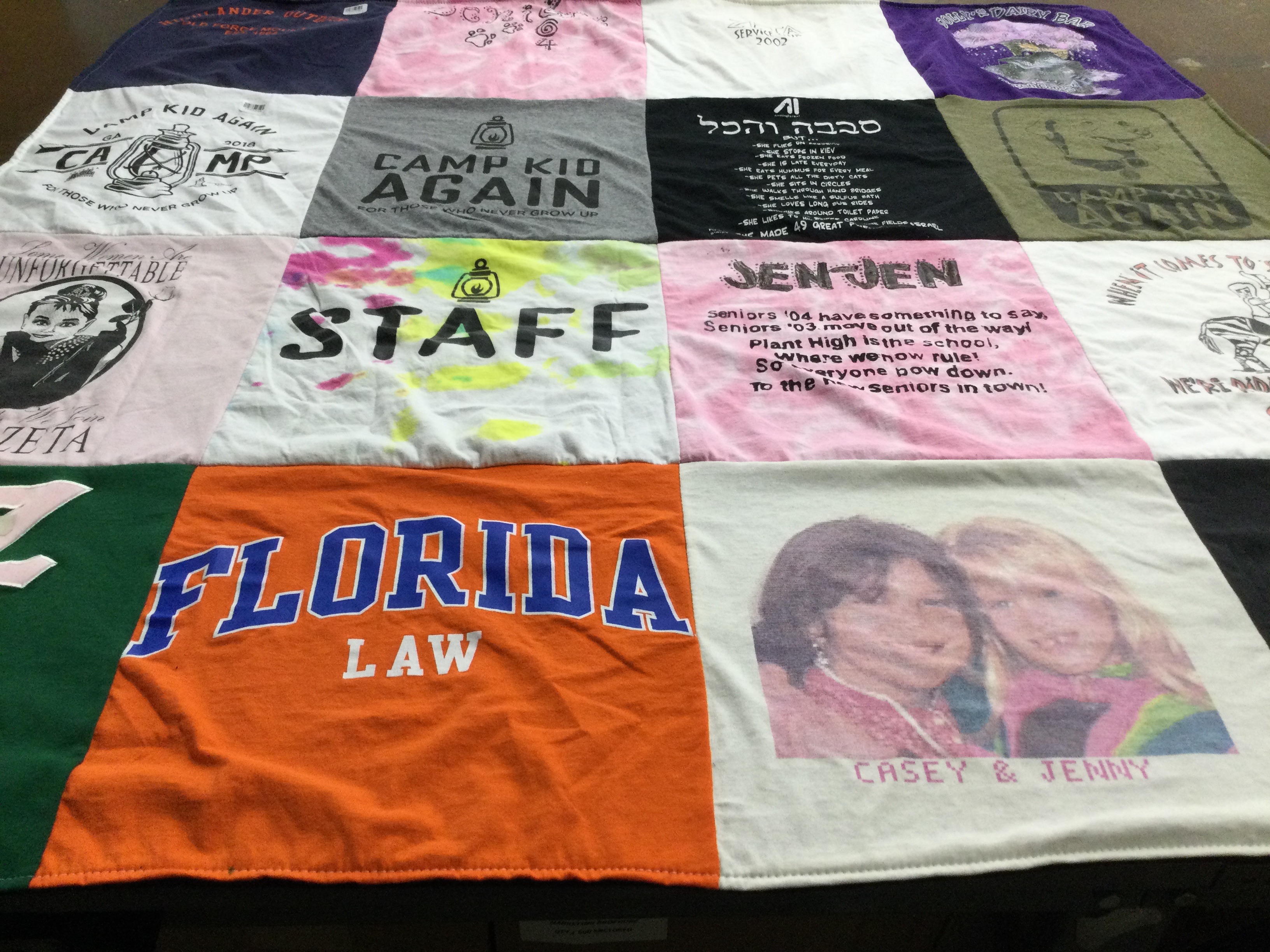 T-shirt quilt from plant high school by Jennifer from FL