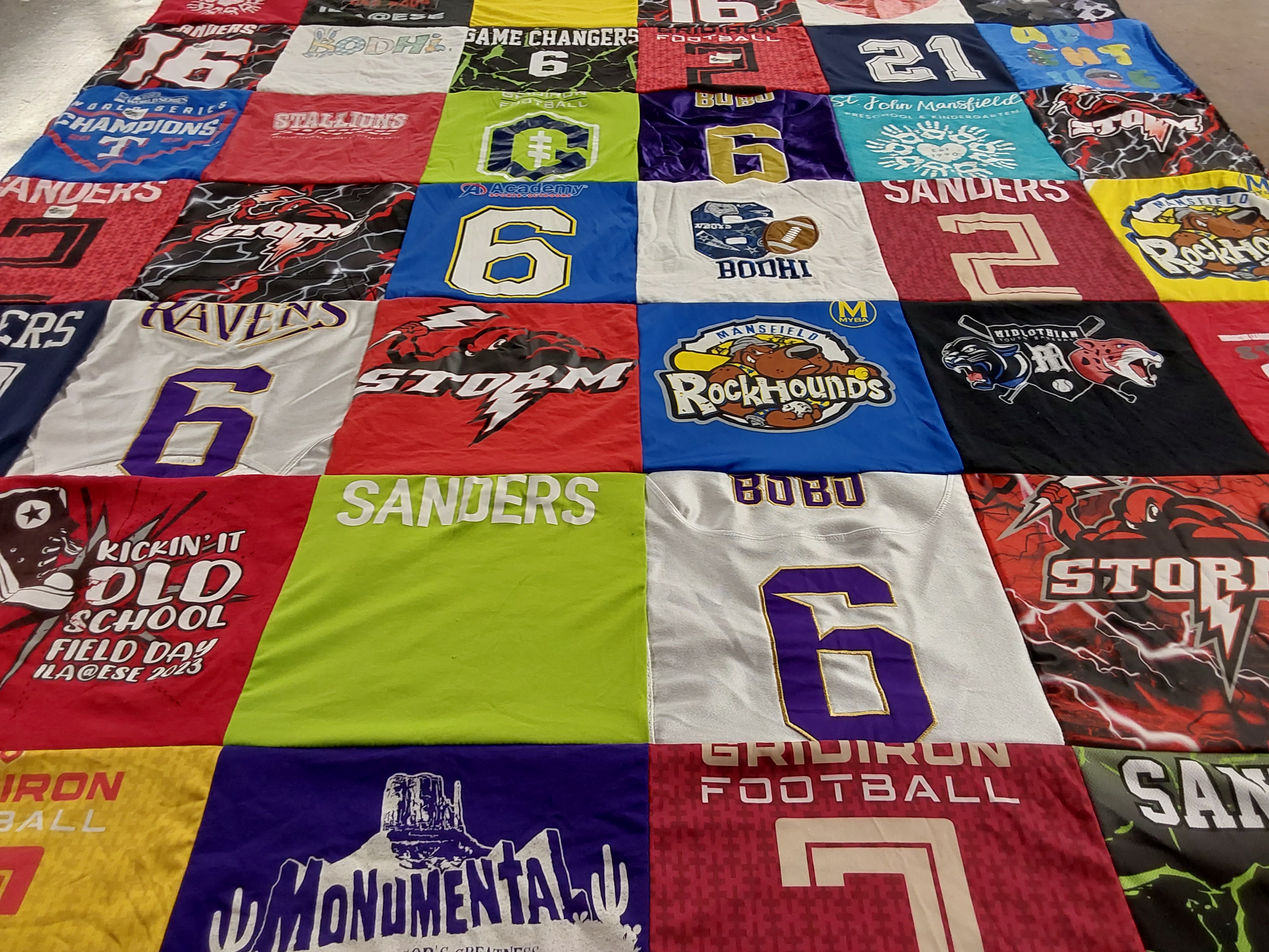 T-shirt quilt featuring storm, ravens by Neugent from TX