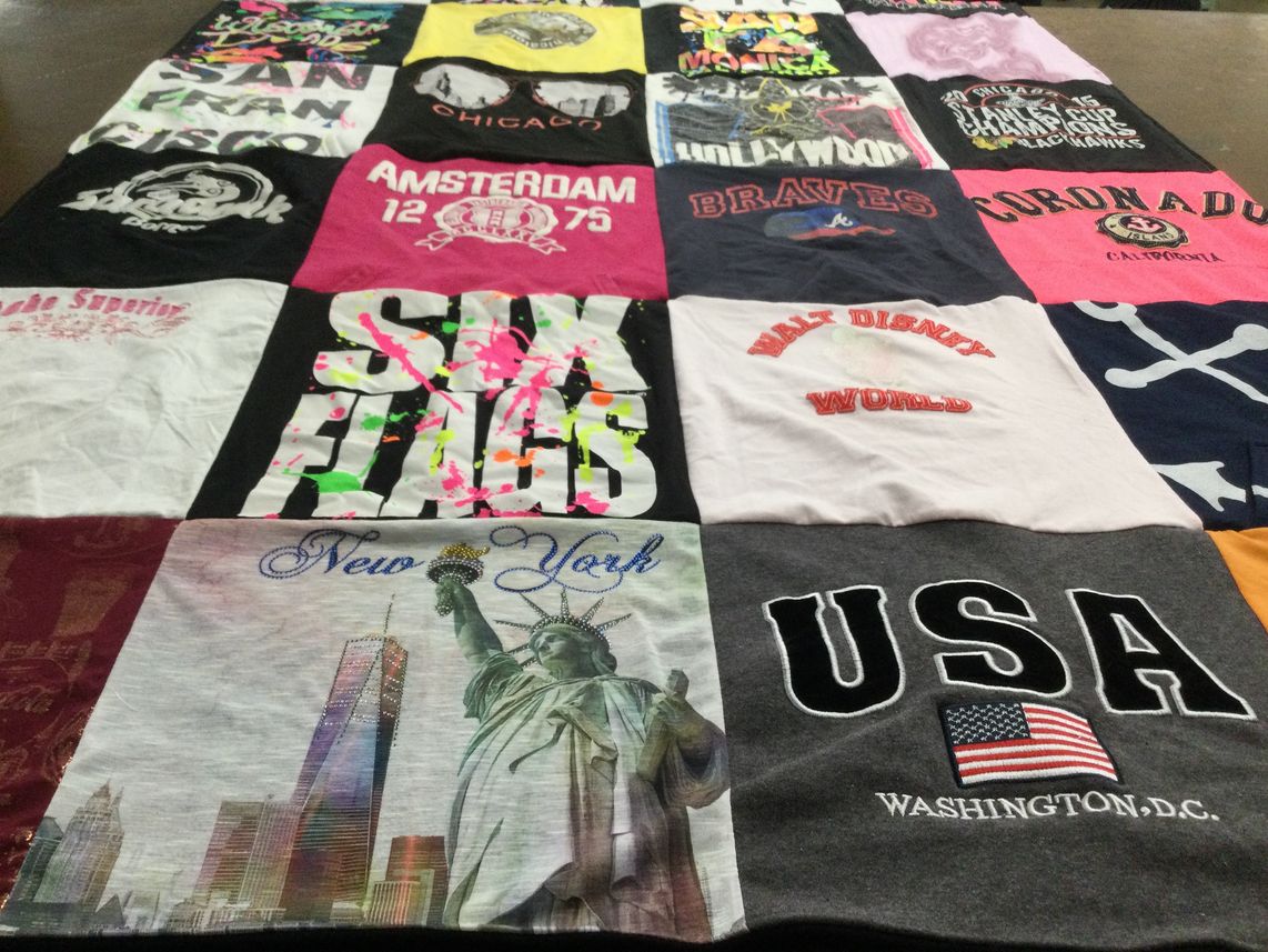 T-shirt quilt featuring atlanta braves by Marijane from MN
