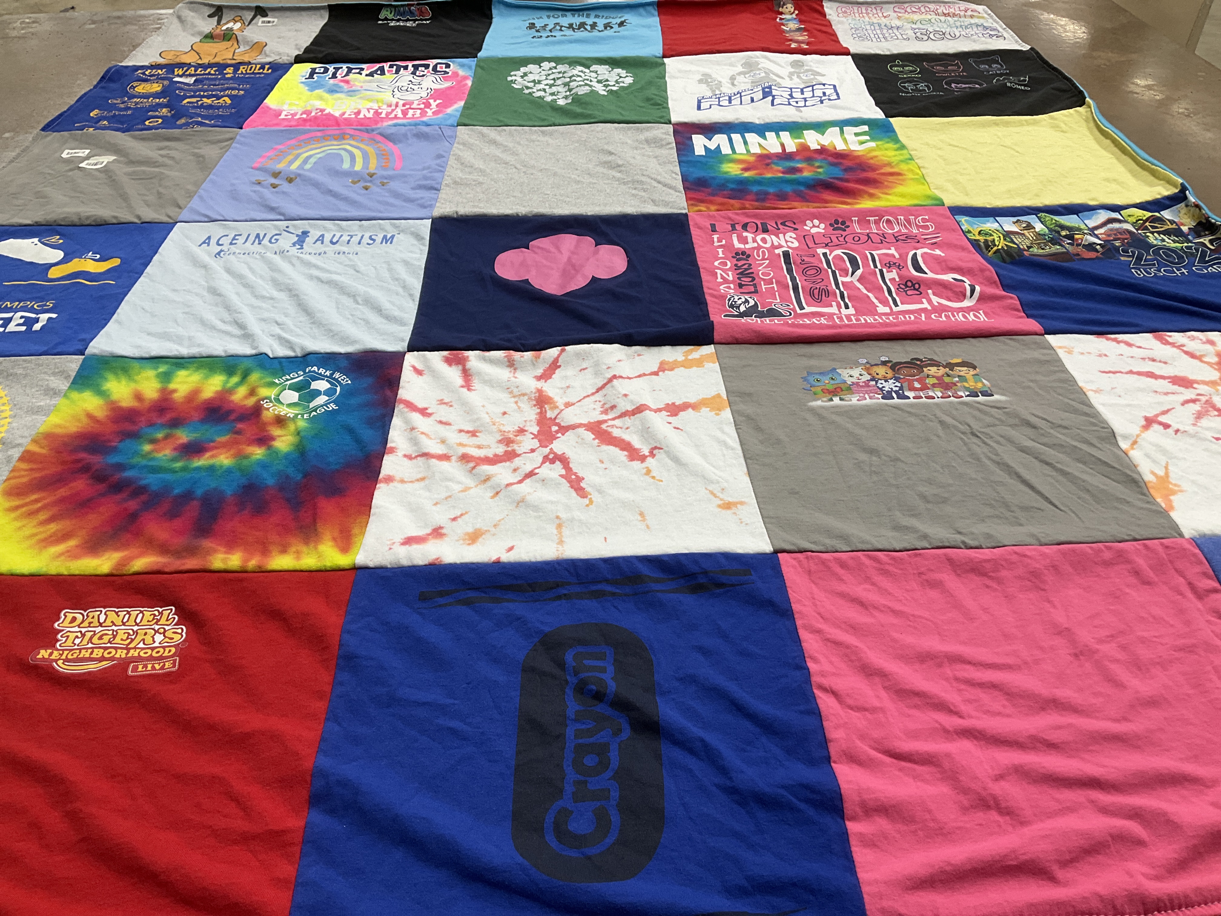 T-shirt quilt featuring little league by Elizabeth from VA