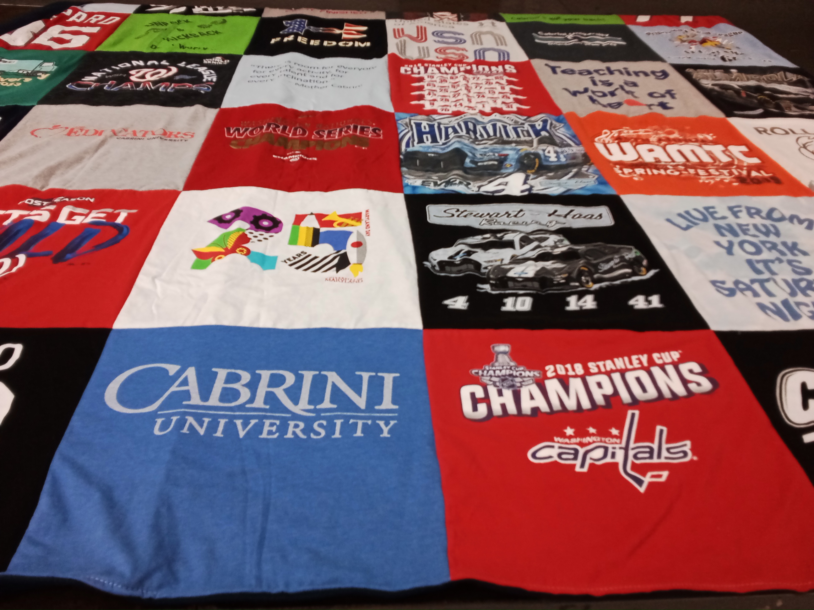 T-shirt quilt featuring washington capitals by Christie from MD