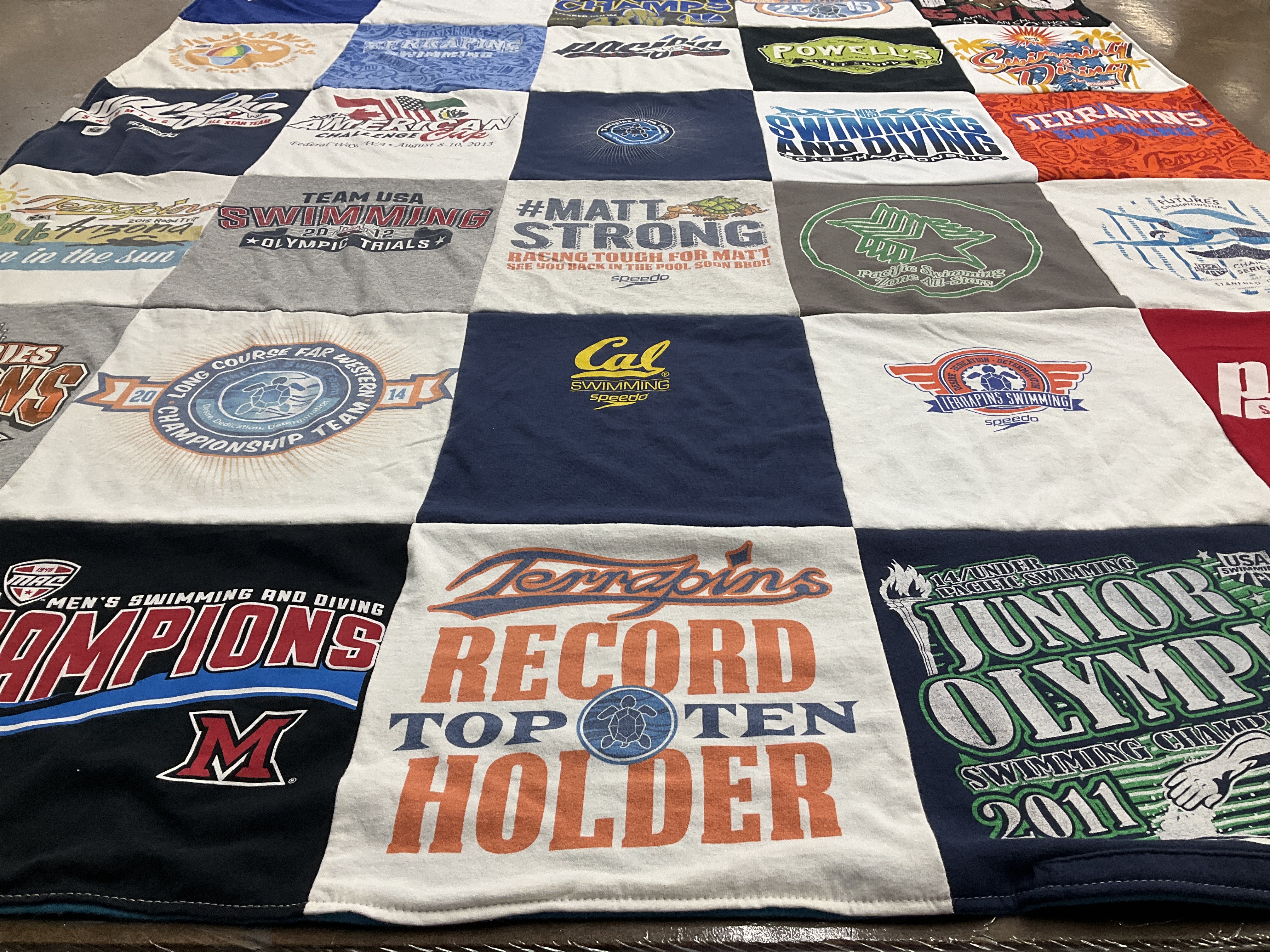 T-shirt quilt from miami university by Diana from CA