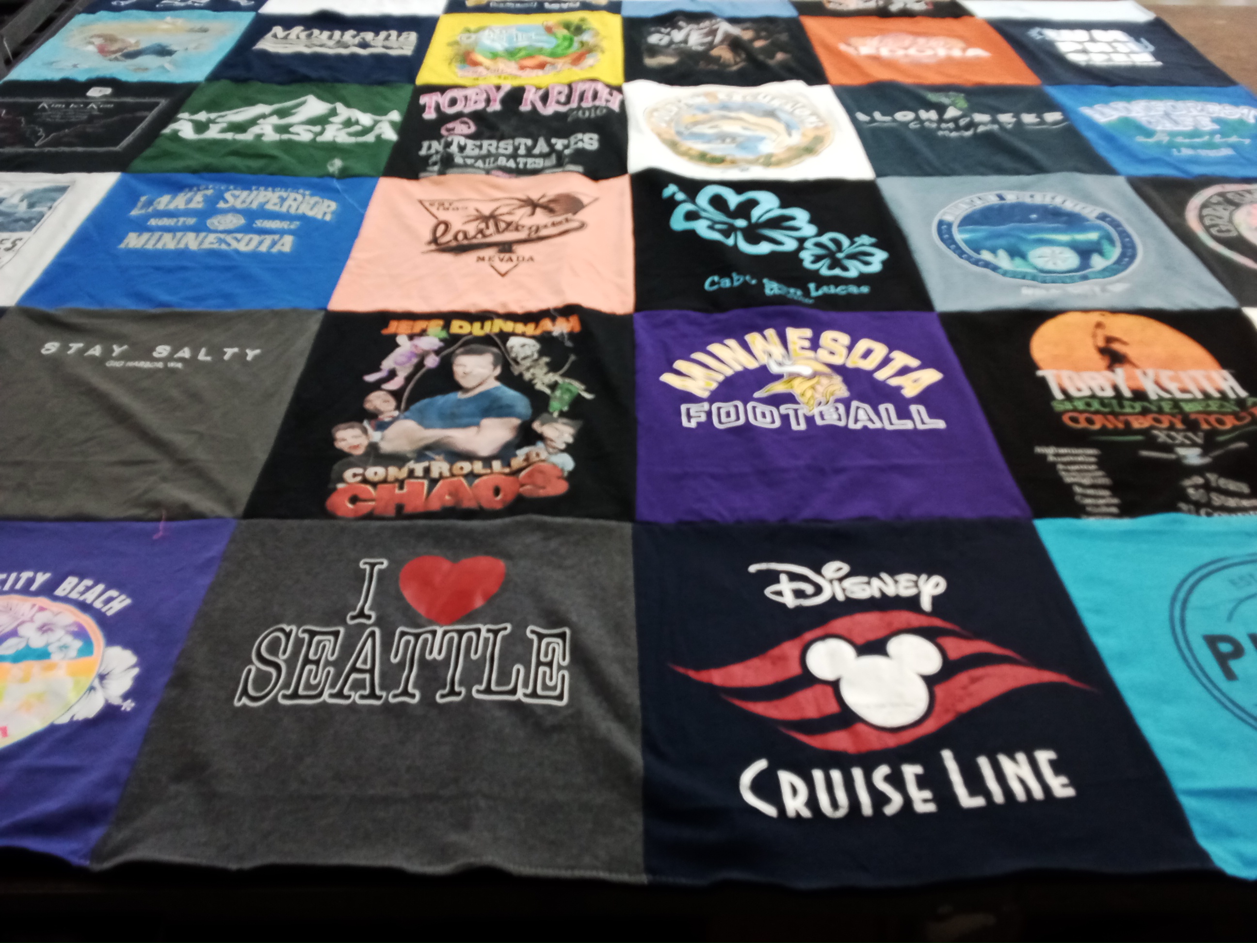 T-shirt quilt featuring minnesota football by Renee from MN