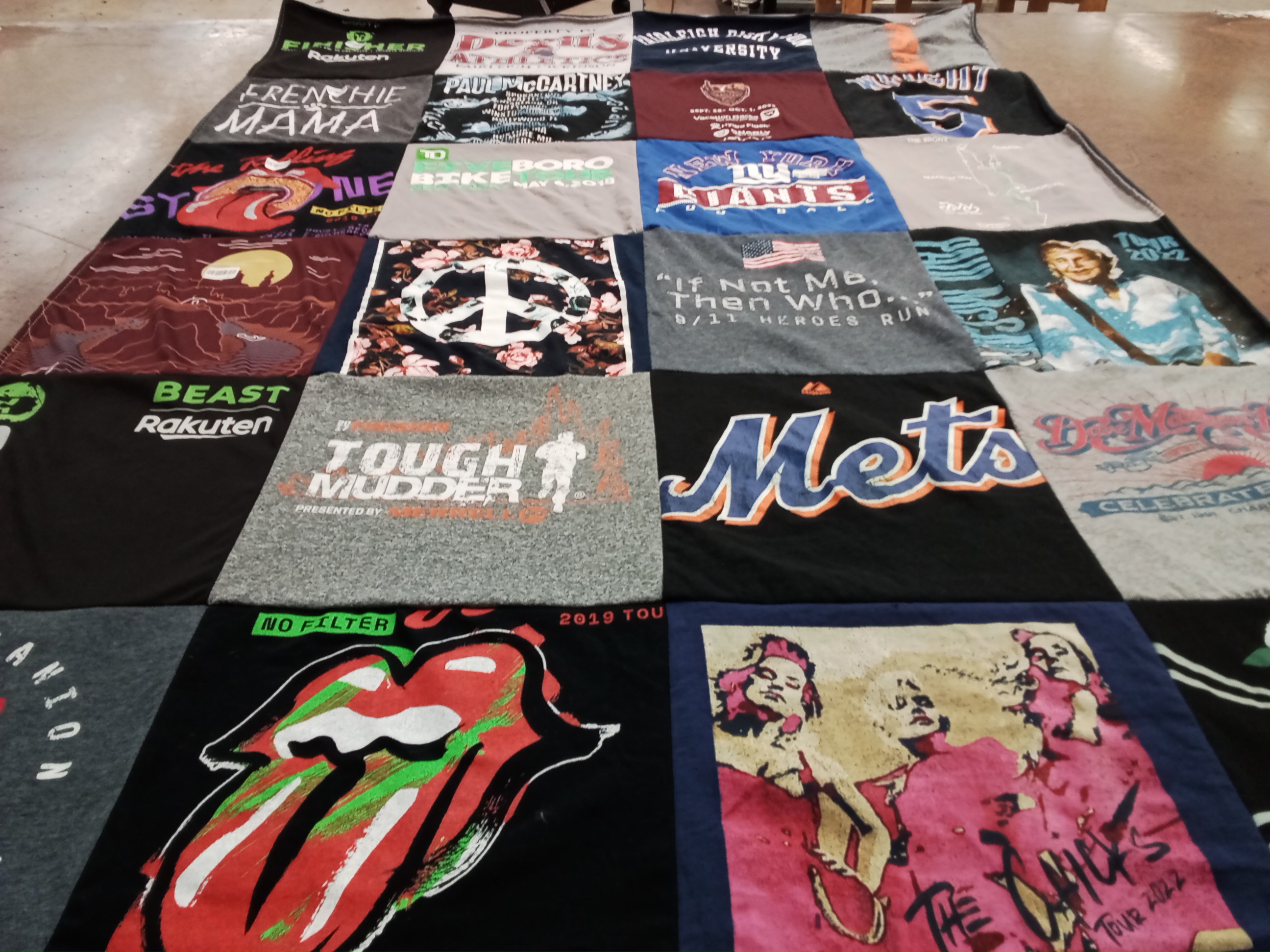 T-shirt quilt featuring new york mets by Lynda from NJ