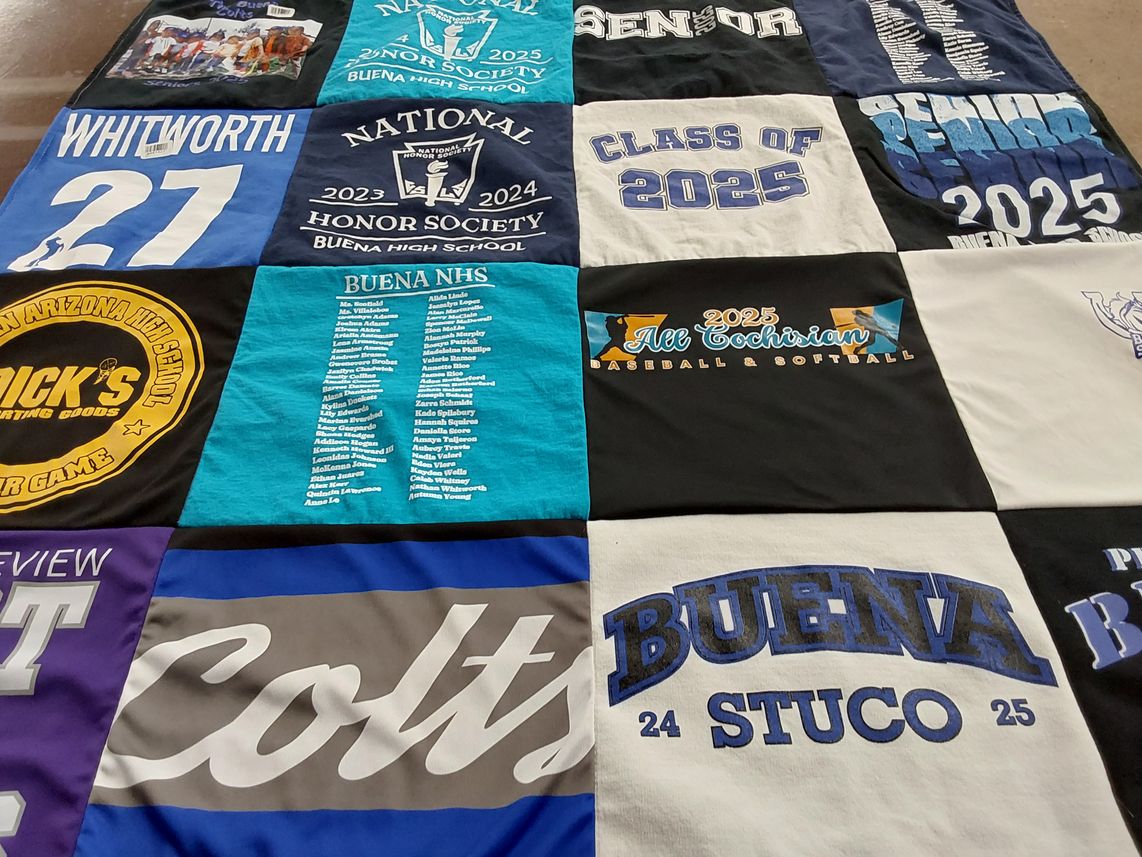 T-shirt quilt featuring colts by Jeffrey from AZ