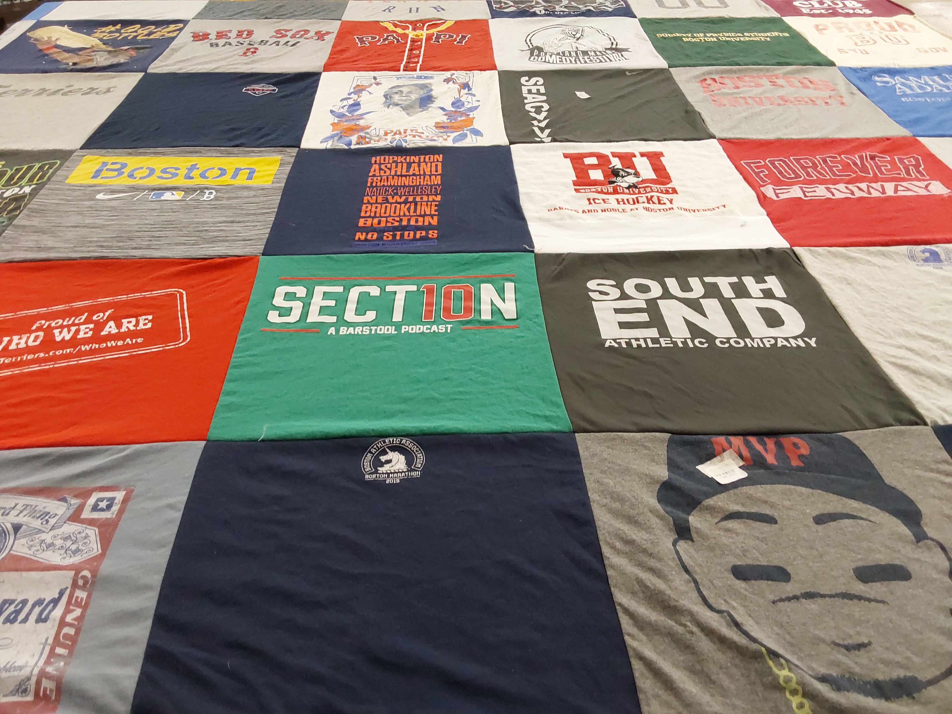 T-shirt quilt featuring boston red sox by Robert from NY