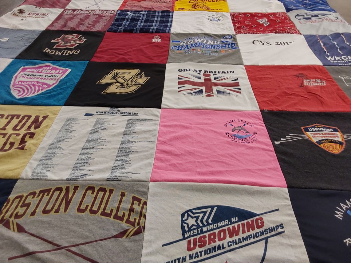 T-shirt quilt from boston college by Deborah from FL