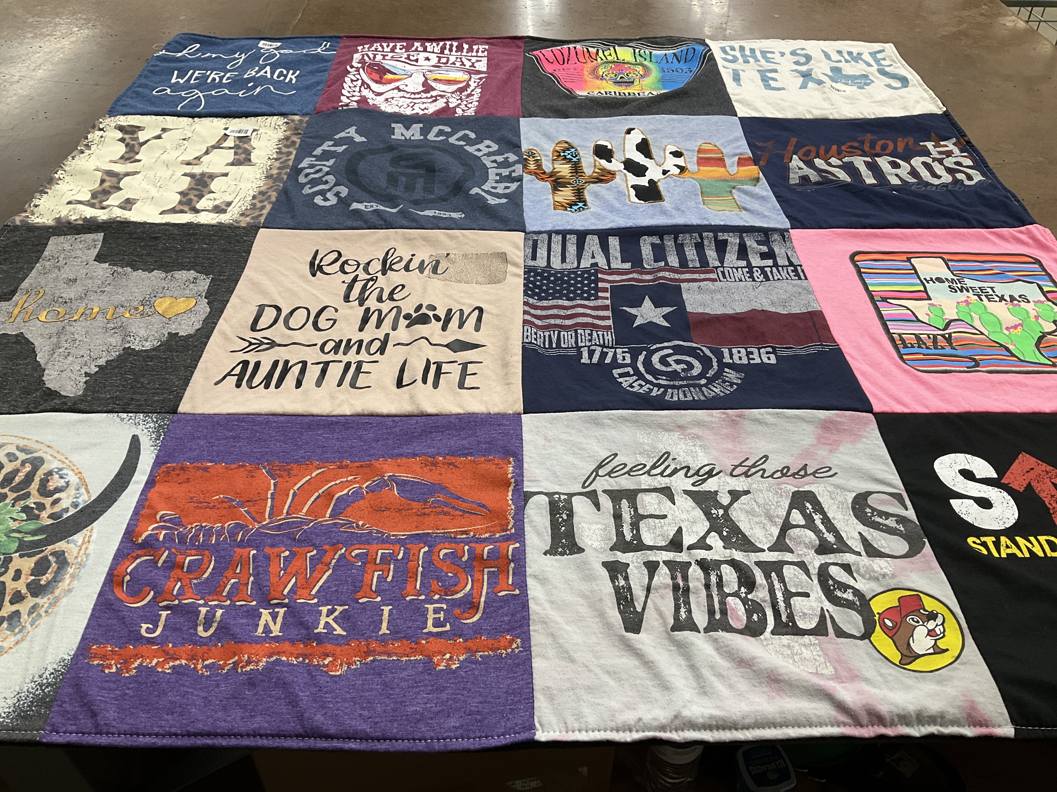 T-shirt quilt featuring houston astros by Breanna from TX