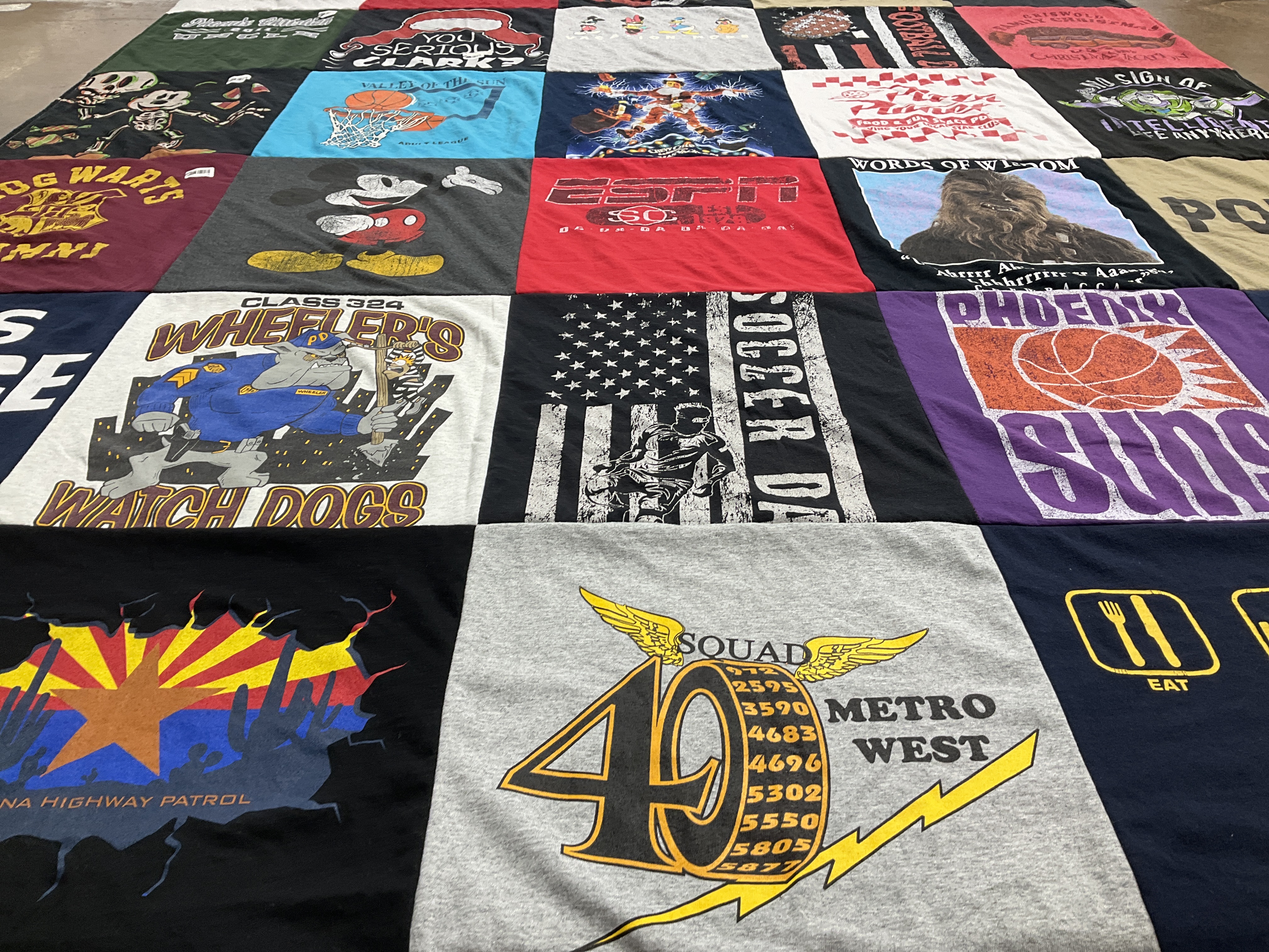T-shirt quilt featuring phoenix suns by Karri from AZ