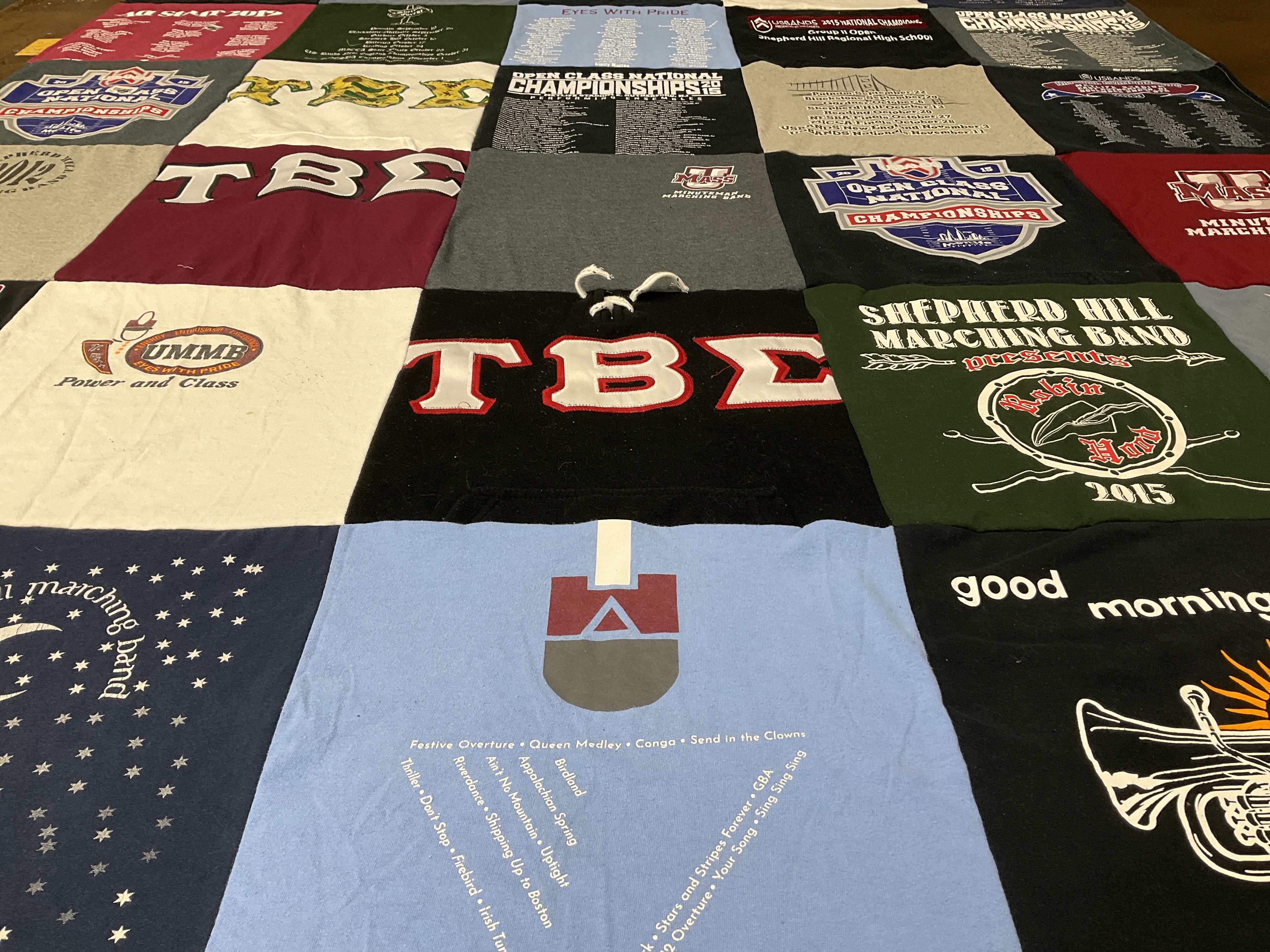 T-shirt quilt from shepherd hill regional high school by Kathryn from MA