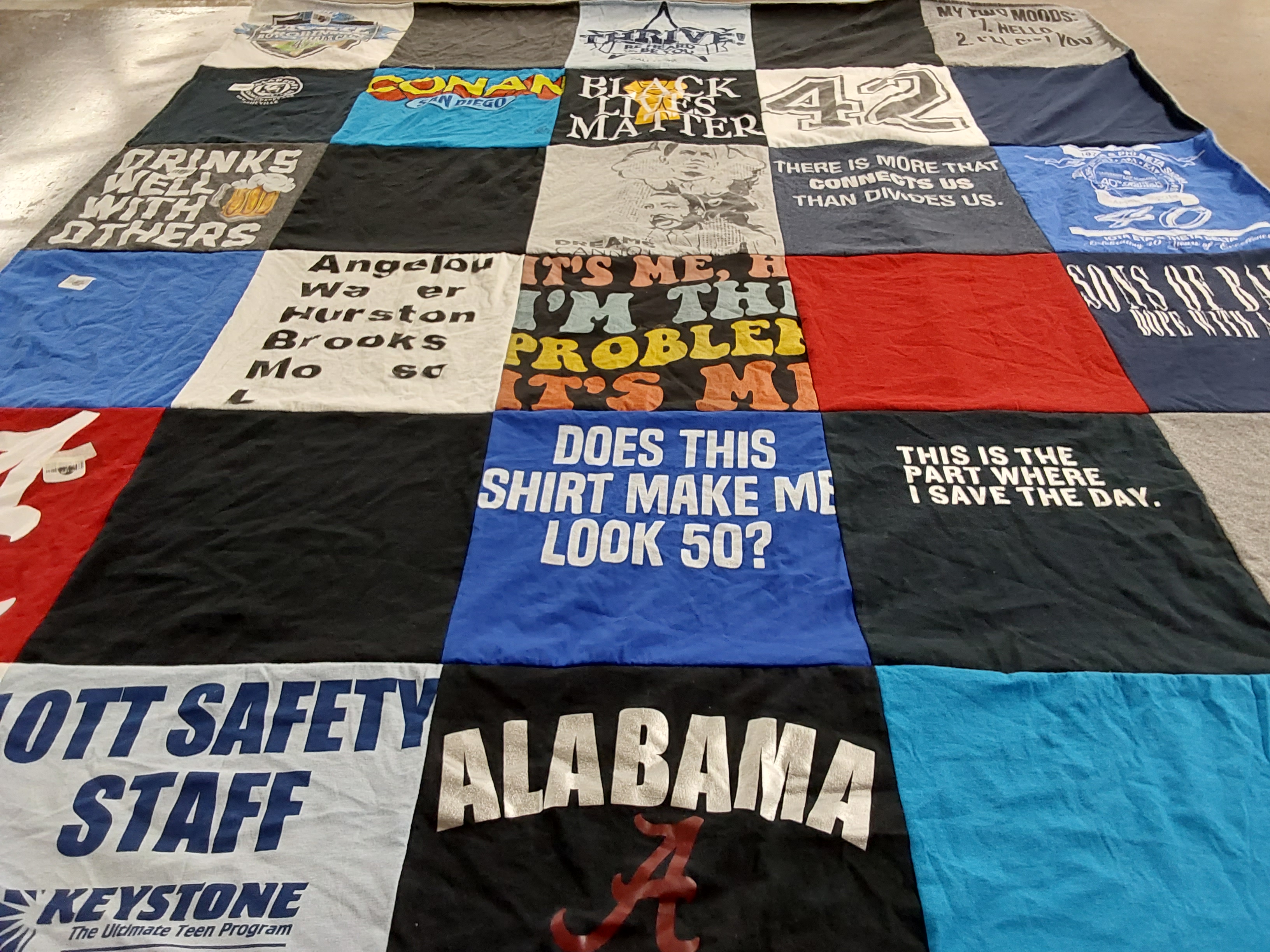 T-shirt quilt by Kelvin from GA