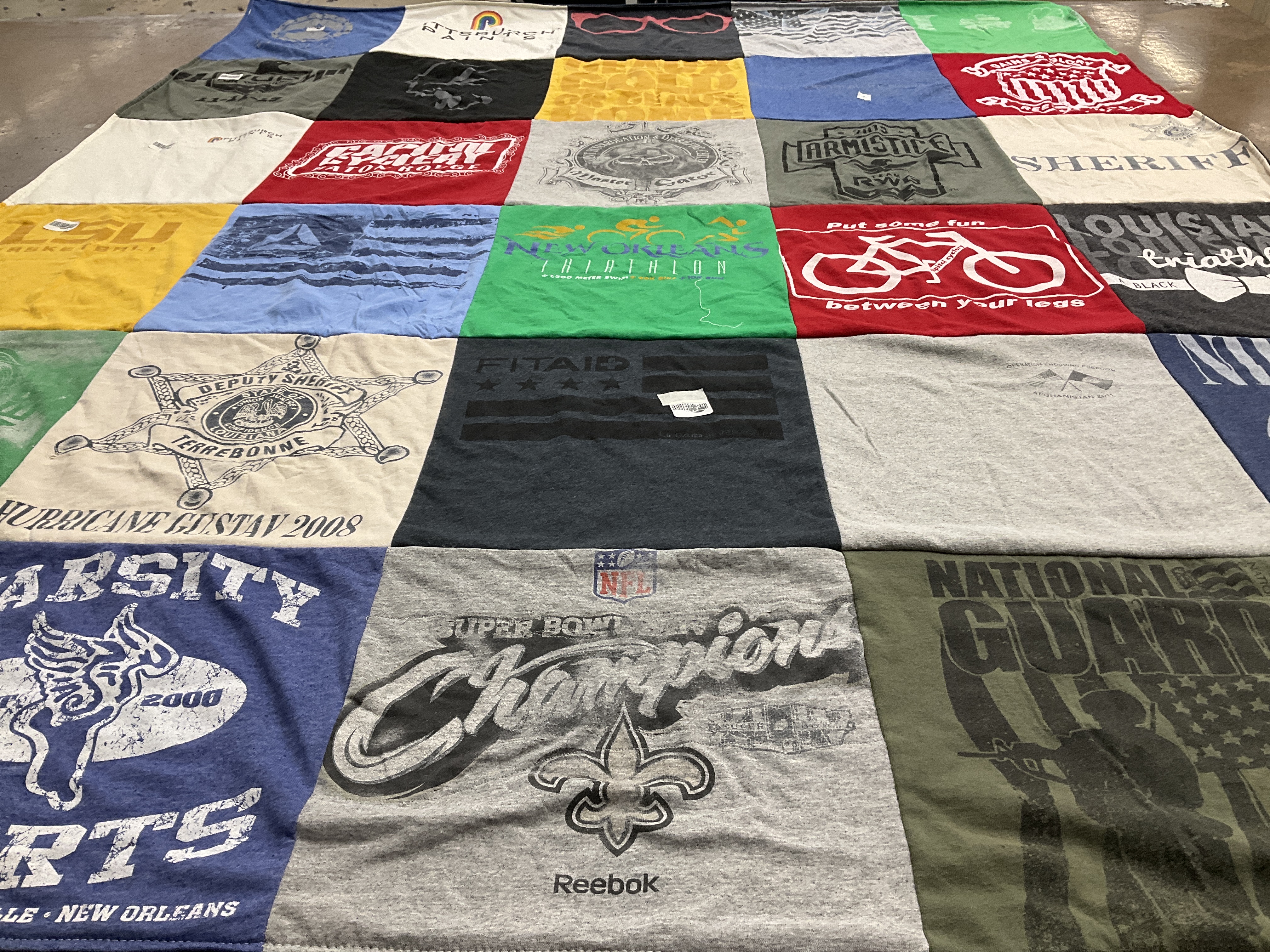 T-shirt quilt featuring none by Heather from LA