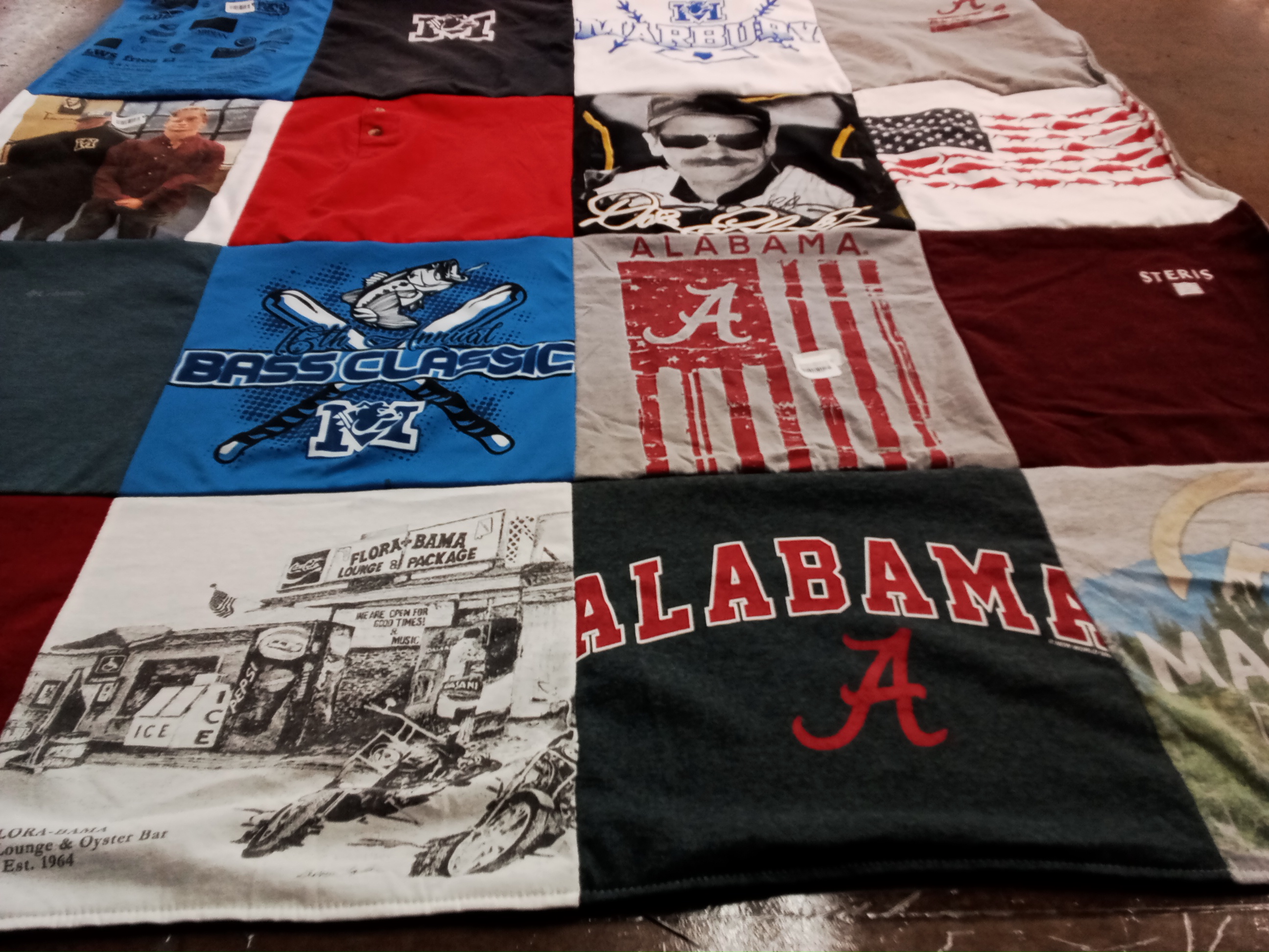 T-shirt quilt featuring university of alabama by Hollie from AL