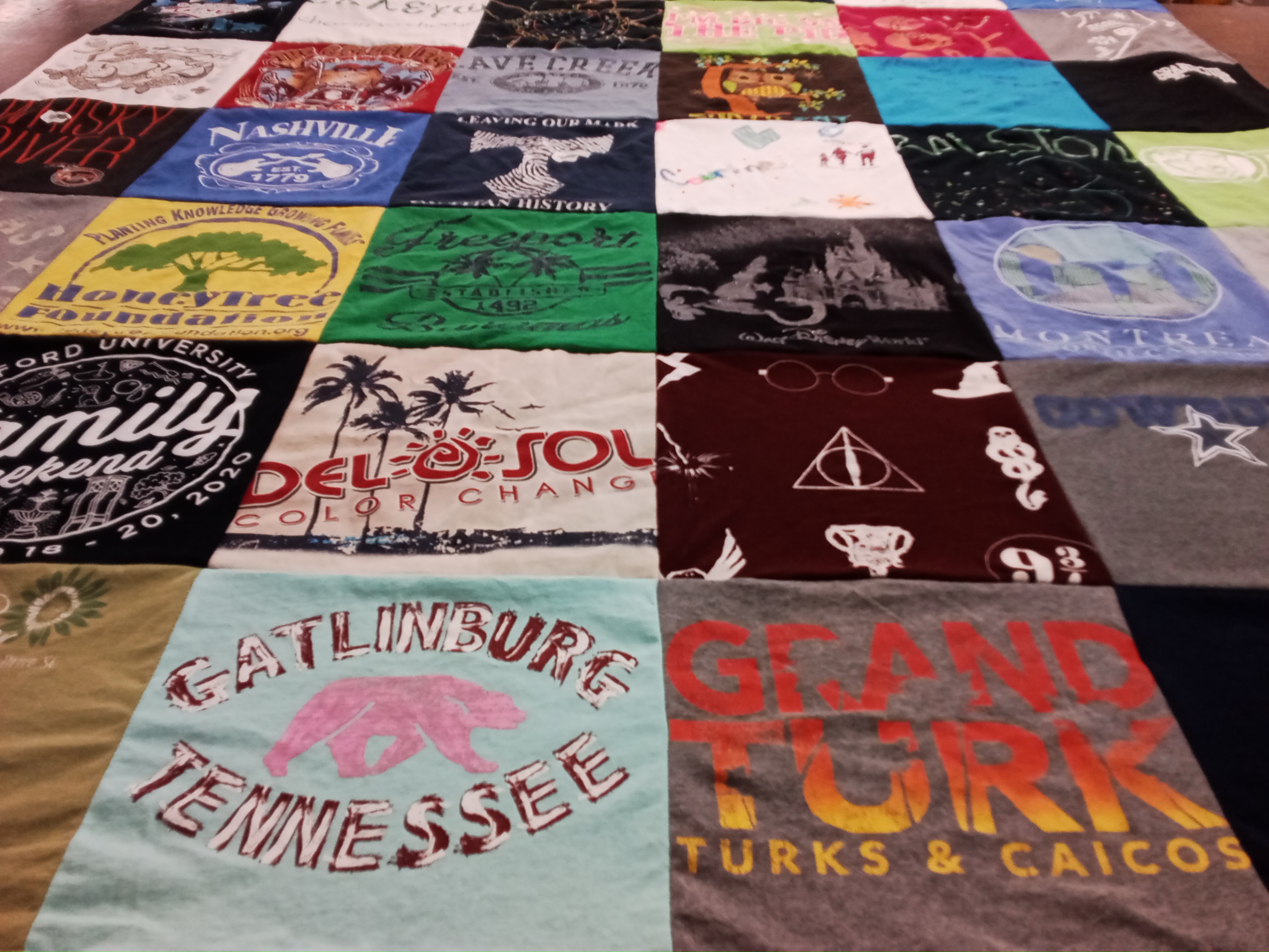 T-shirt quilt from harvard university by David from VA