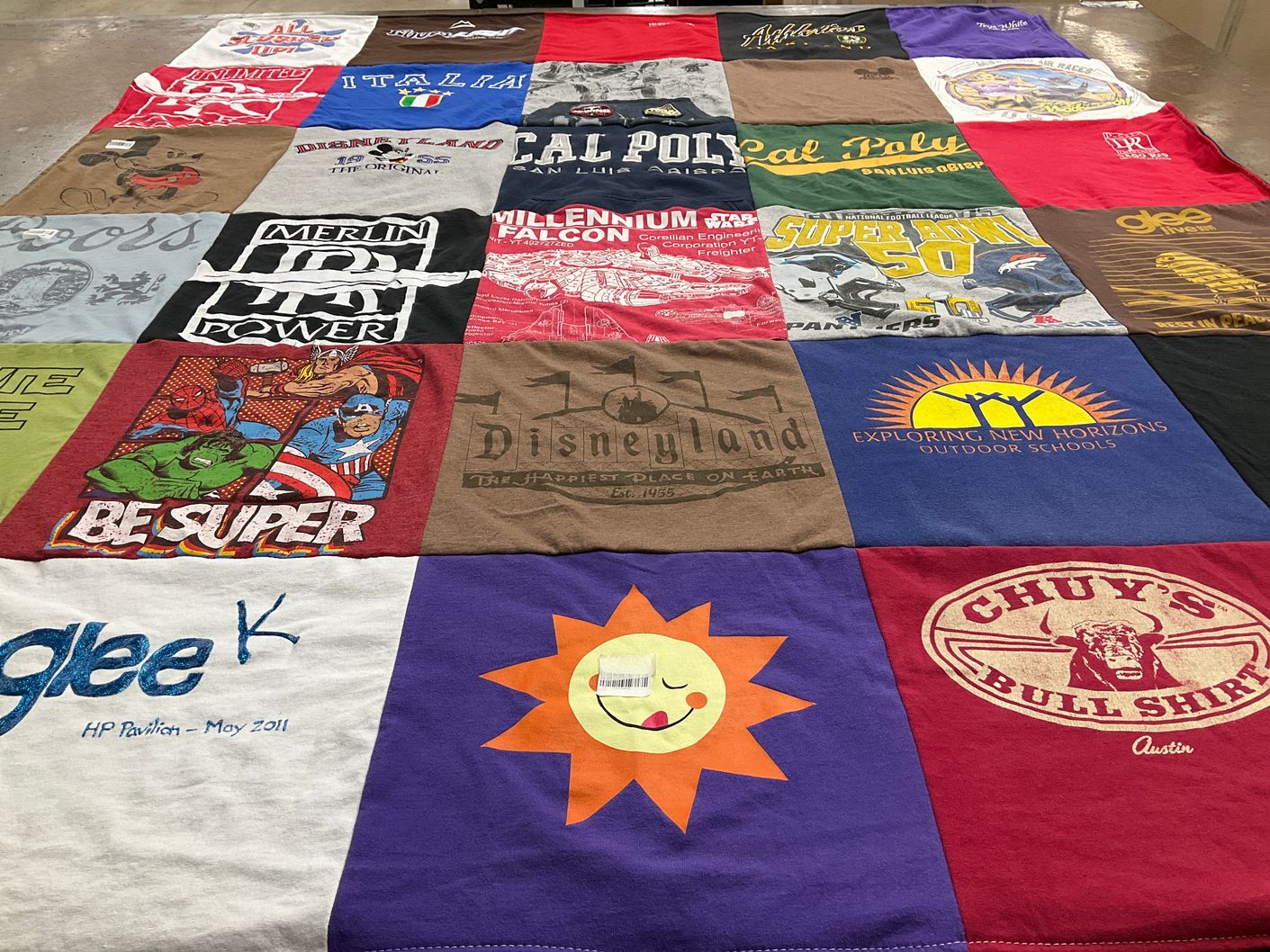 T-shirt quilt featuring denver broncos by Lesley from CA