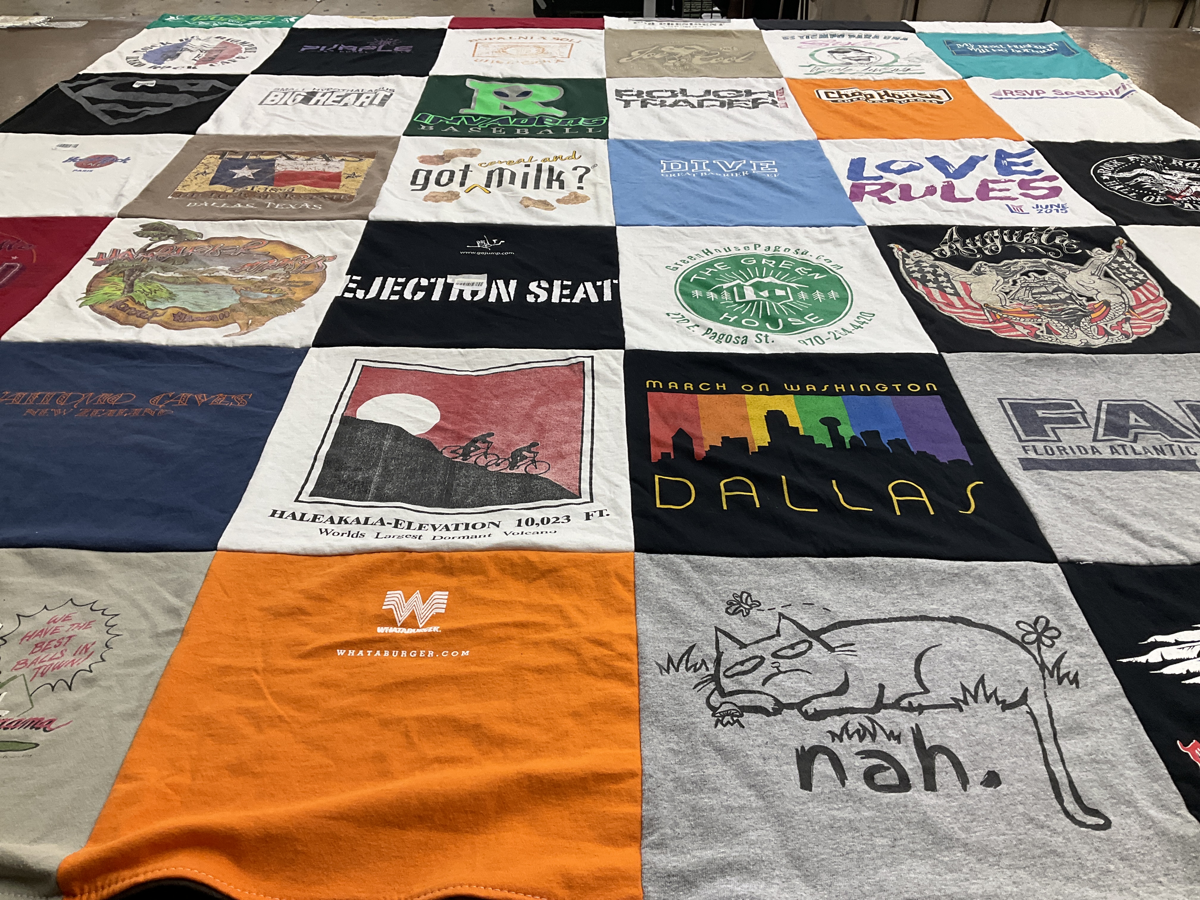 T-shirt quilt from florida atlantic university by Beau from TX