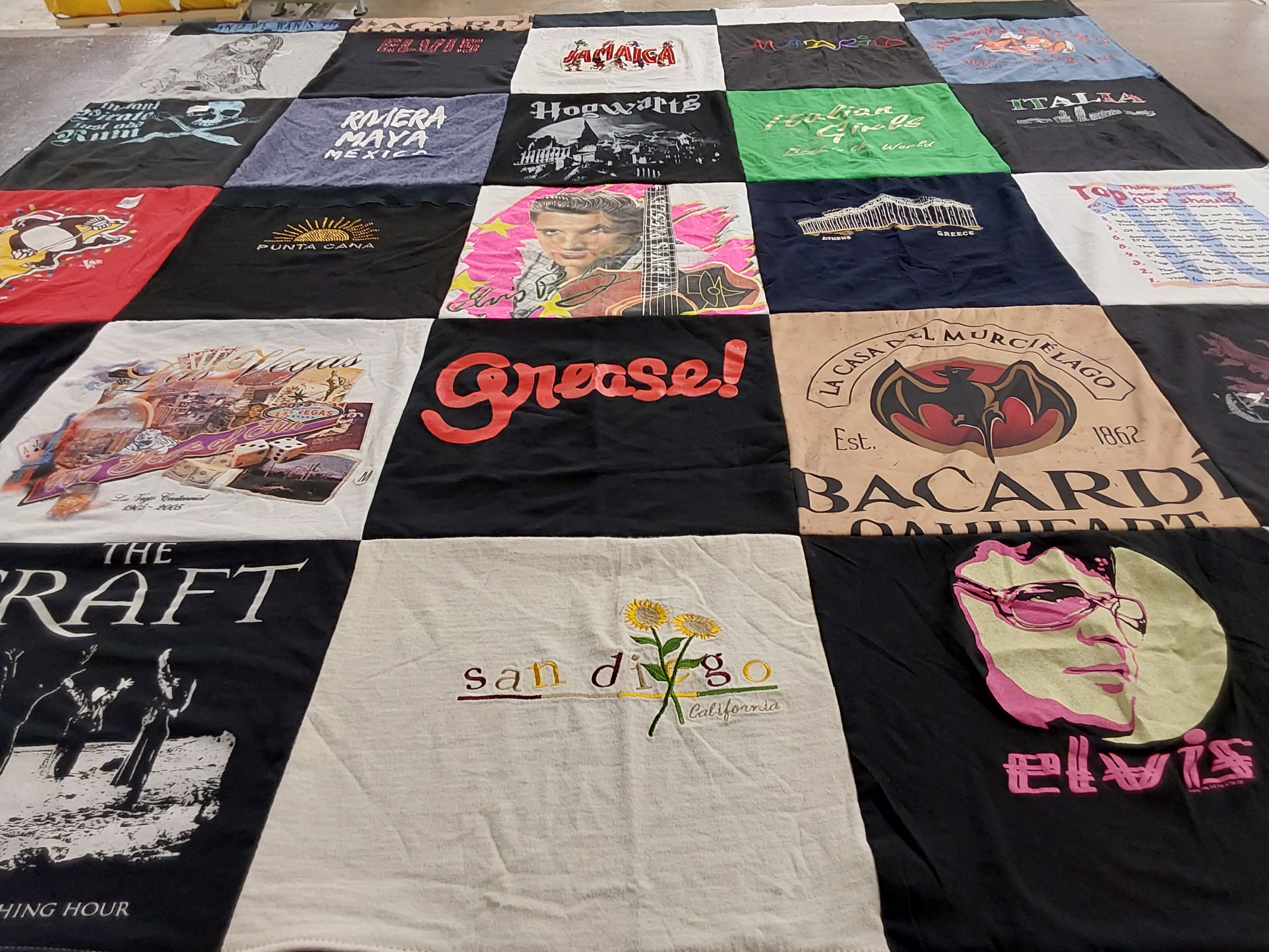 T-shirt quilt from hogwarts school of witchcraft and wizardry by NOELLE from PA