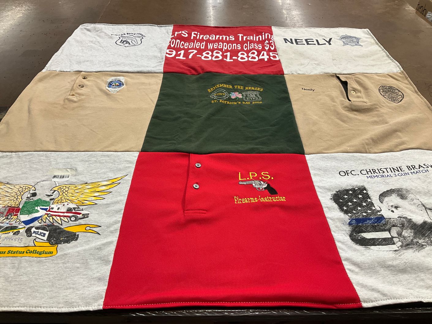 T-shirt quilt from status collegium by Kerry from FL