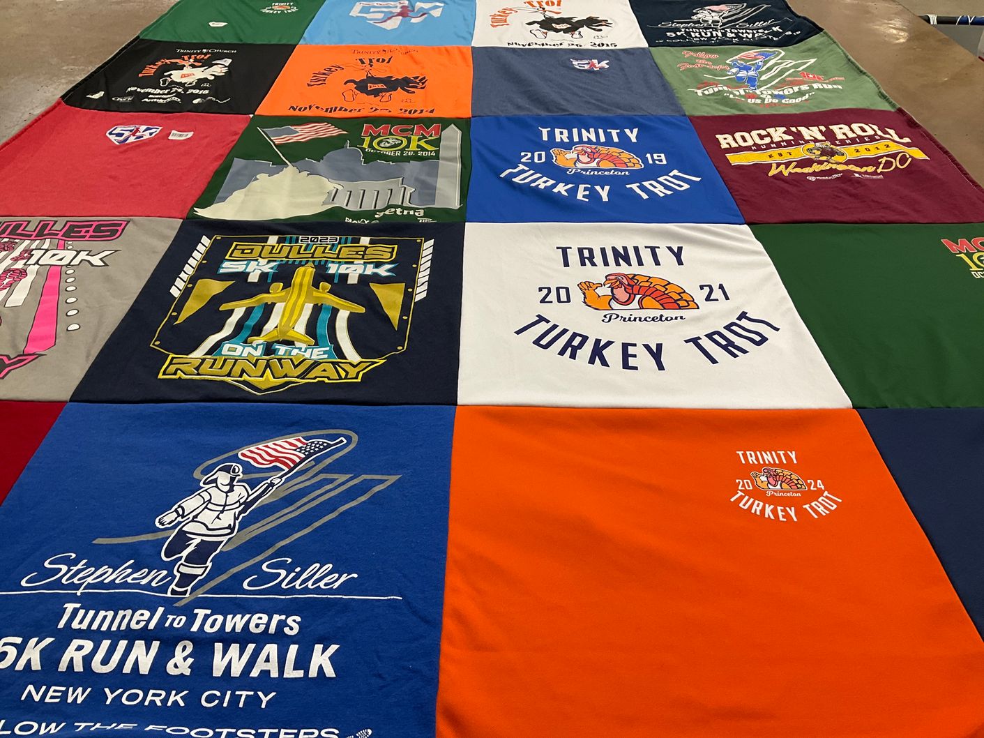 T-shirt quilt from princeton university by Erin from DC