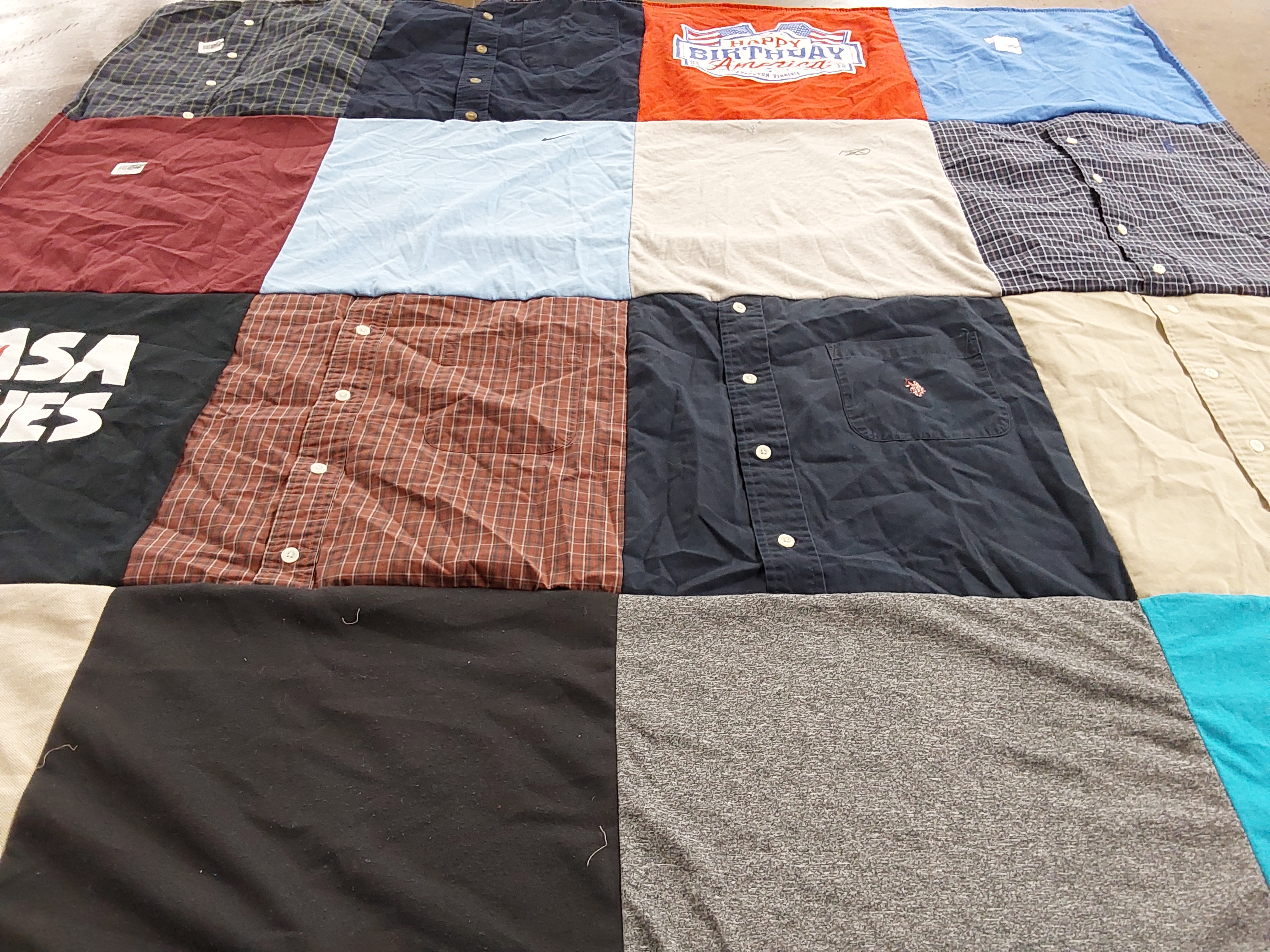 T-shirt quilt by Mary from VA