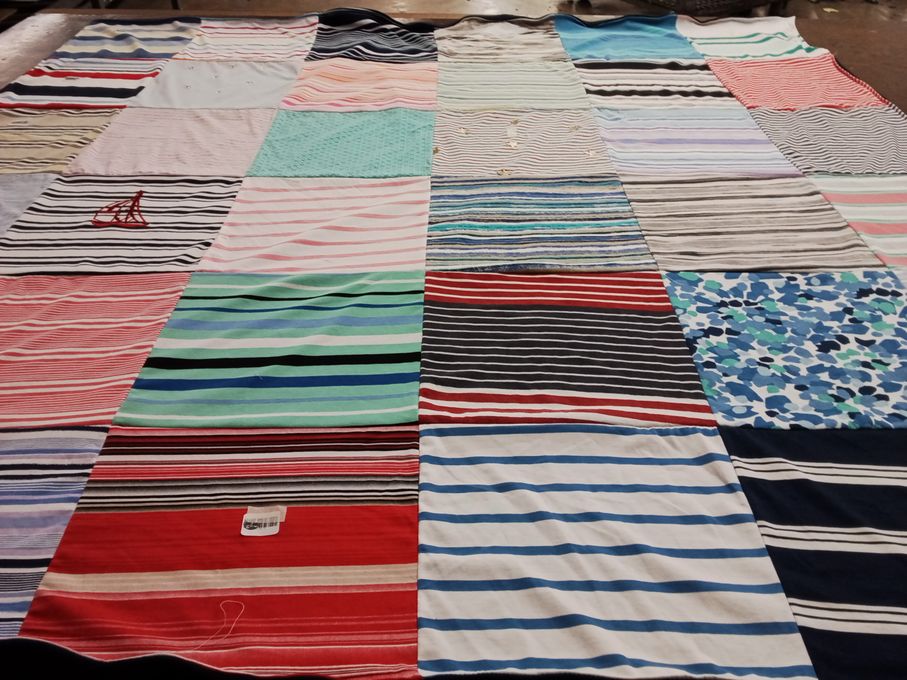 T-shirt quilt with sewing, crafting themes by Jodi from MN