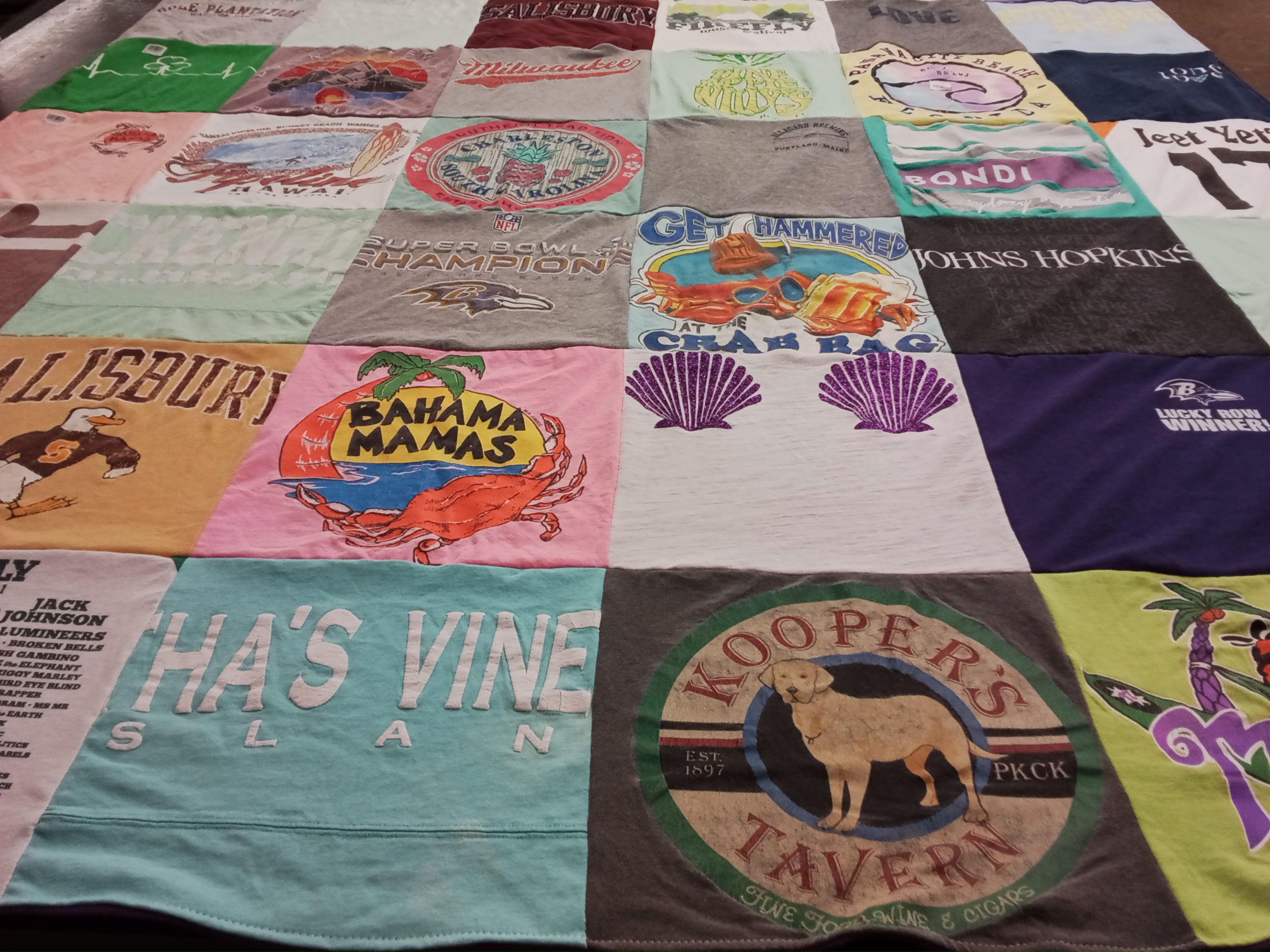 T-shirt quilt featuring baltimore ravens by kelly from MD