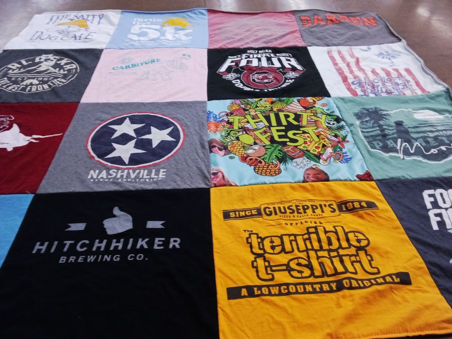 T-shirt quilt featuring university of south carolina by Jacob from VA