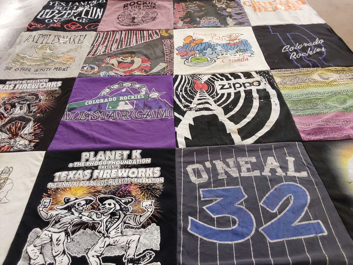 T-shirt quilt featuring colorado rockies by Wendi from IL