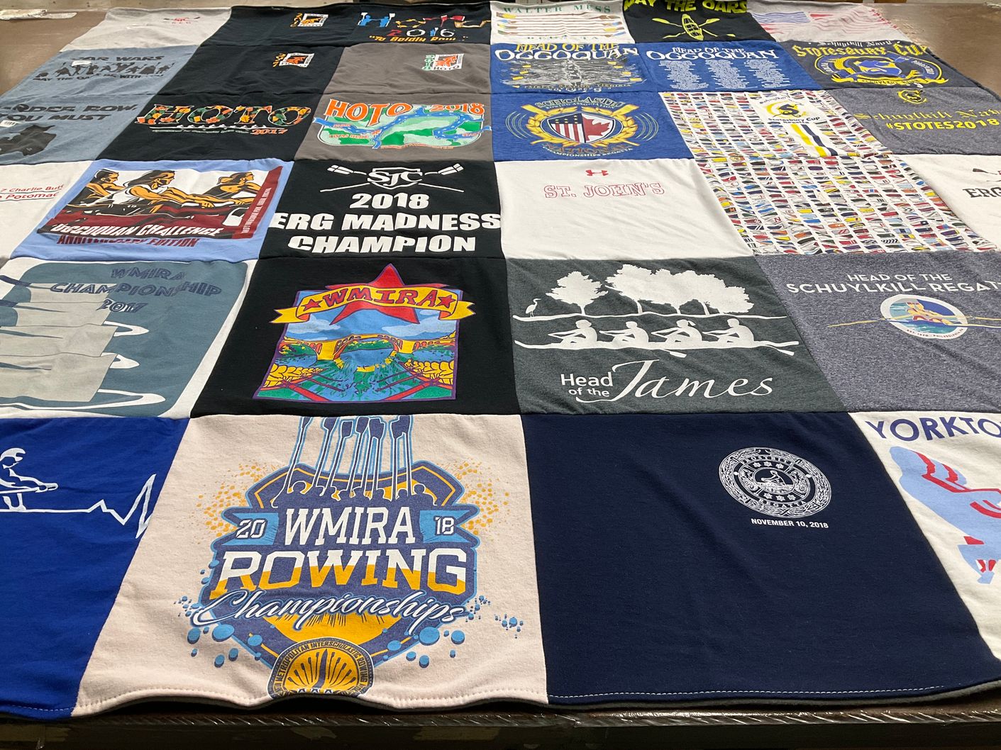 T-shirt quilt featuring wmira, st john's college by Kelly from MD