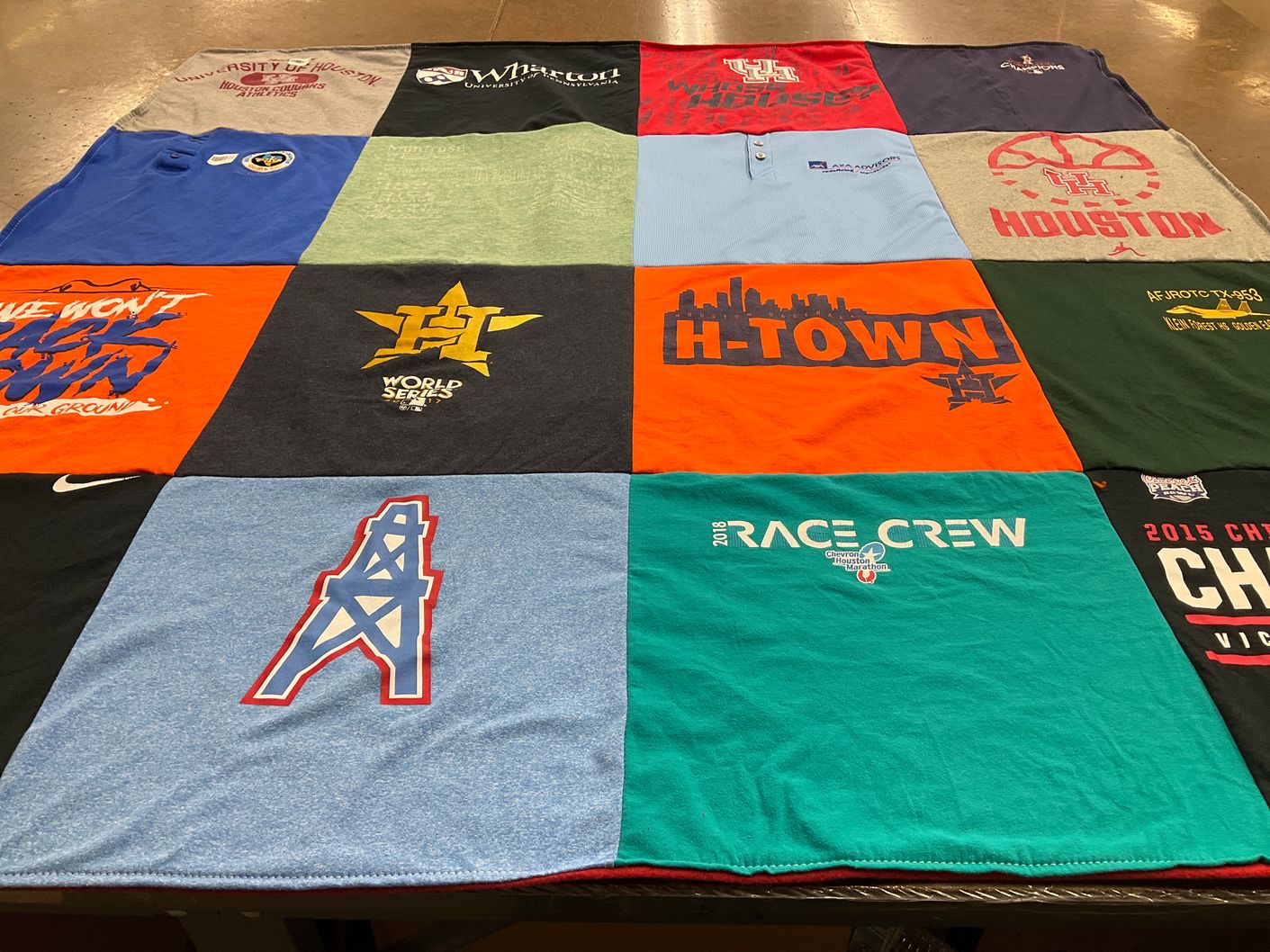 T-shirt quilt featuring houston astros by Brian from TX
